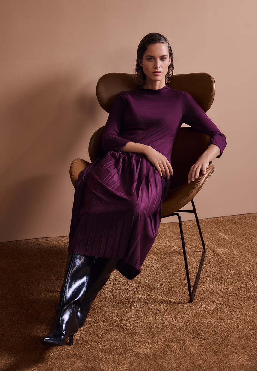 Lila Kleid