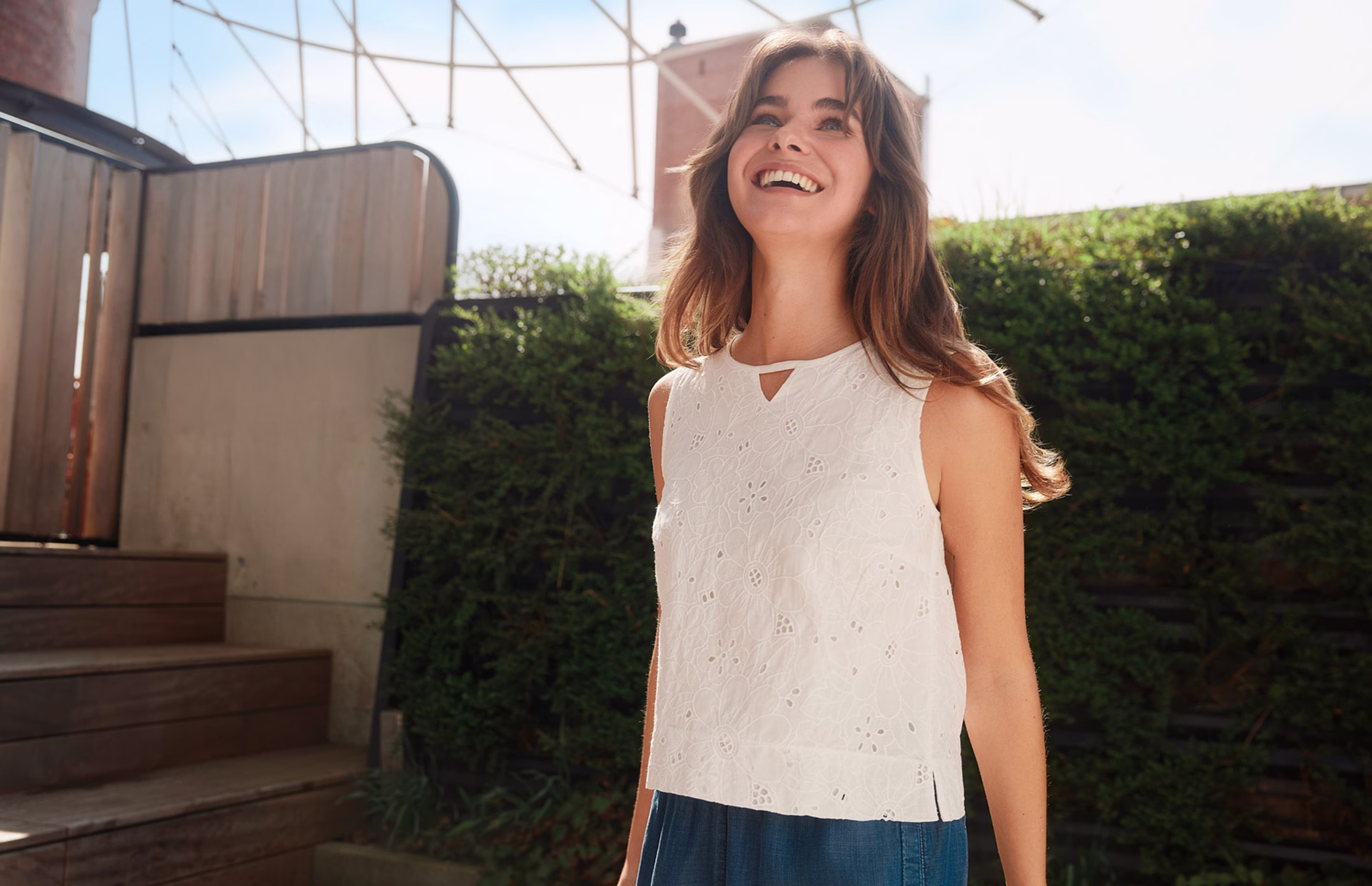 weiße Bluse