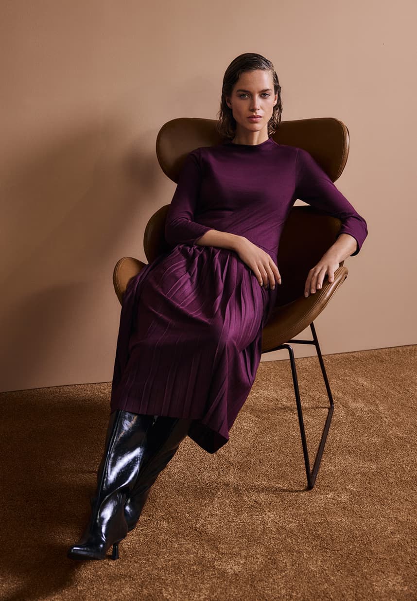 Lila Kleid