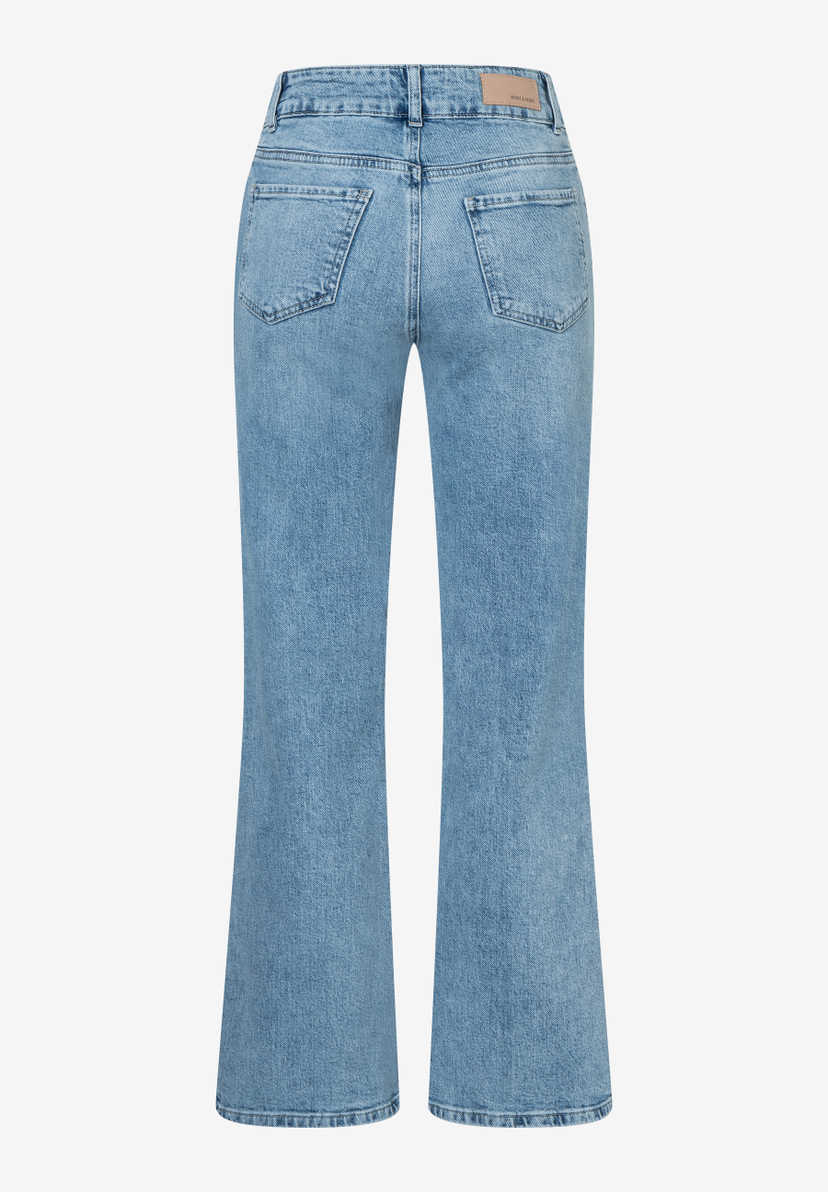 Eine blaue MORE & MORE Jeanshose von hinten. Eine blaue MORE & MORE Jeanshose von hinten.