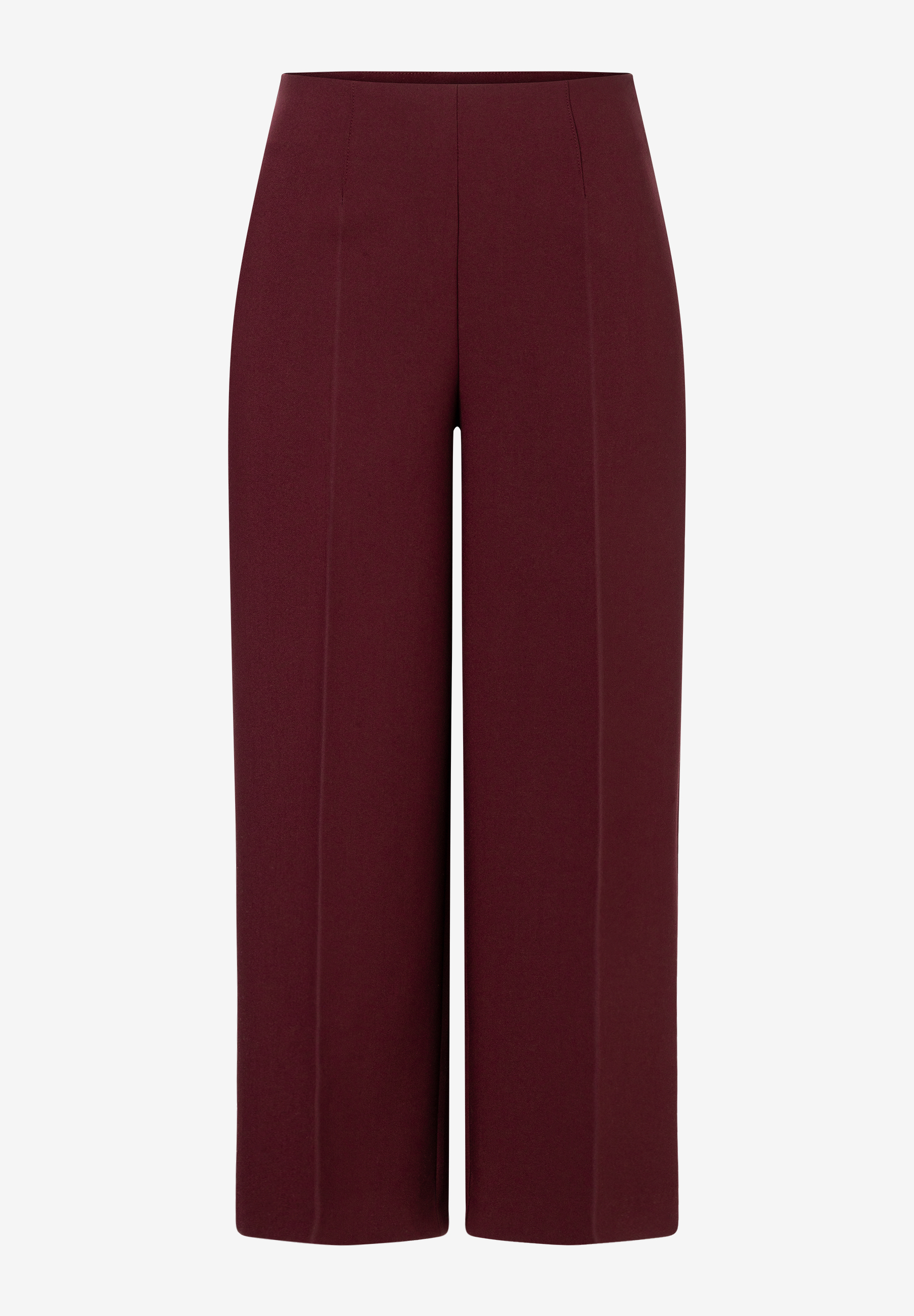 MORE & MORE Damen-Jeans in Weinrot, Webware für angenehmen Tragekomfort, fließend, schmal zulaufend.