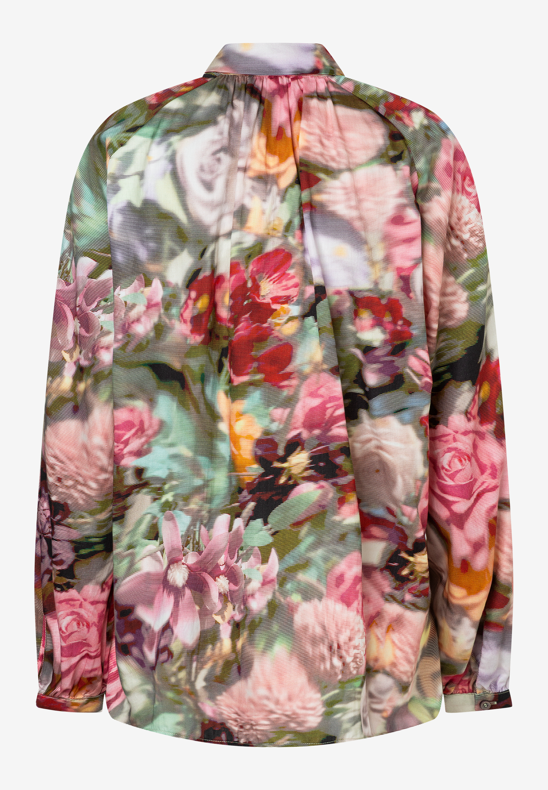 Eine MORE & MORE Bluse mit auffälligem Blumenmuster. Eine MORE & MORE Bluse mit auffälligem Blumenmuster.