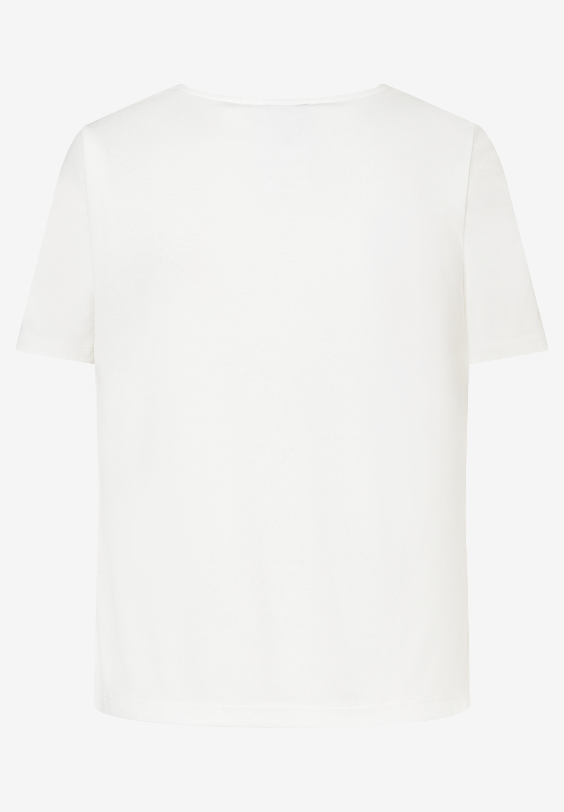 Ein weißes MORE & MORE T-Shirt mit kurzen Ärmeln aus Jersey mit weichem Griff und angenehmem Tragekomfort. Ein weißes MORE & MORE T-Shirt mit kurzen Ärmeln aus Jersey mit weichem Griff und angenehmem Tragekomfort.