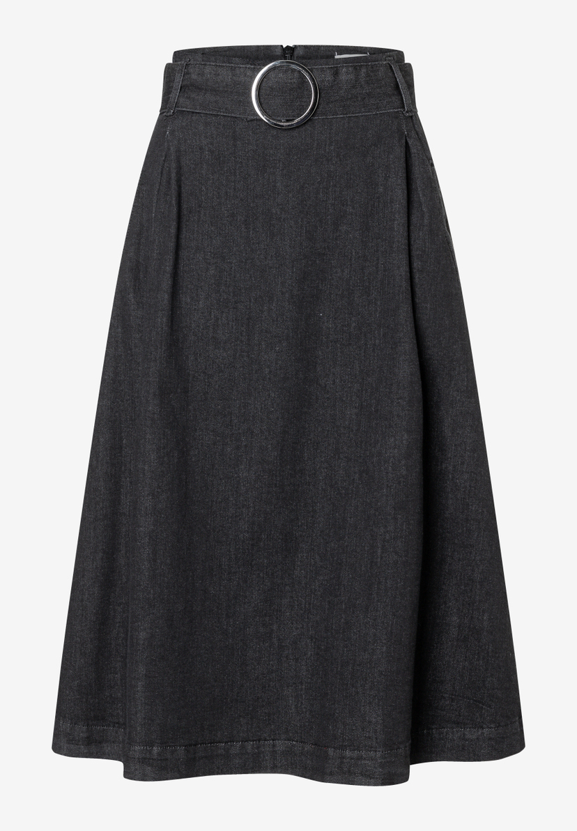 Ein MORE & MORE Rock aus Denim mit einem Ring am Bund. Angenehmer Tragekomfort und elastisch. Ein MORE & MORE Rock aus Denim mit einem Ring am Bund. Angenehmer Tragekomfort und elastisch.