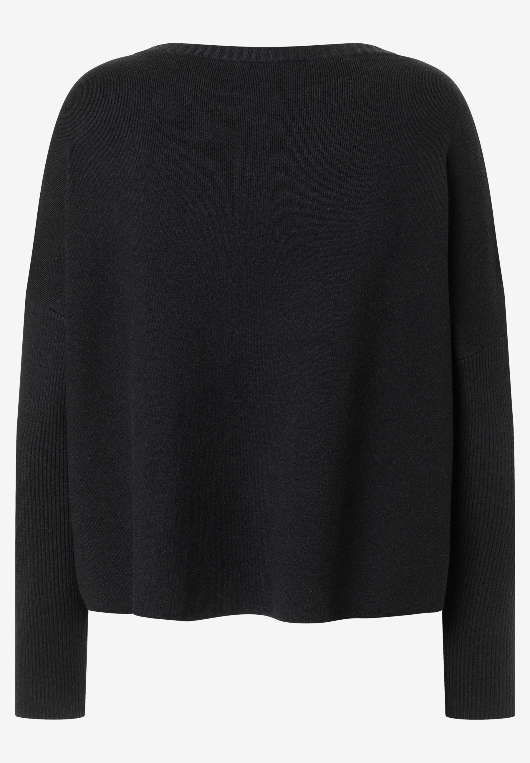 MORE & MORE Damen Pullover in Schwarz, locker sitzend, mit U-Boot-Ausschnitt und langen Ärmeln. Perfekt für Herbst/Winter. MORE & MORE Damen Pullover in Schwarz, locker sitzend, mit U-Boot-Ausschnitt und langen Ärmeln. Perfekt für Herbst/Winter.