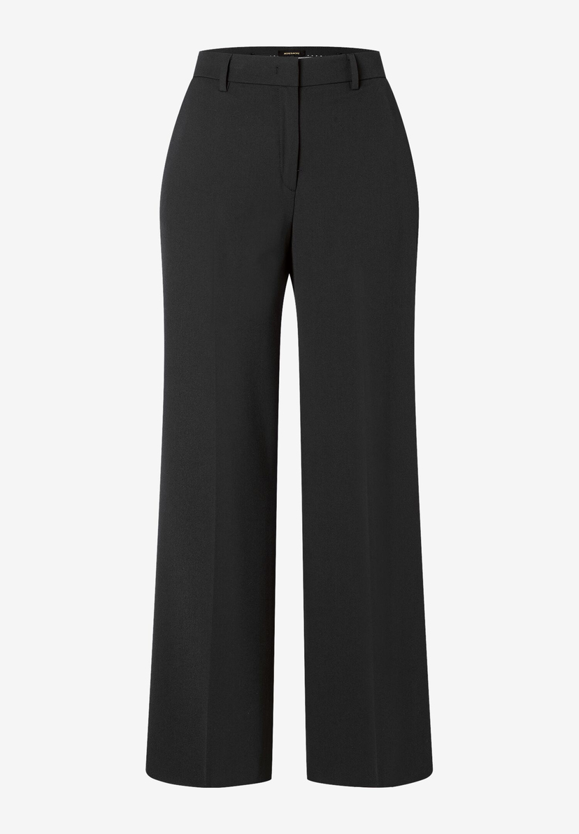 Schwarze Stretch-Gabardine Hose von MORE & MORE. Schwarze Stretch-Gabardine Hose von MORE & MORE.