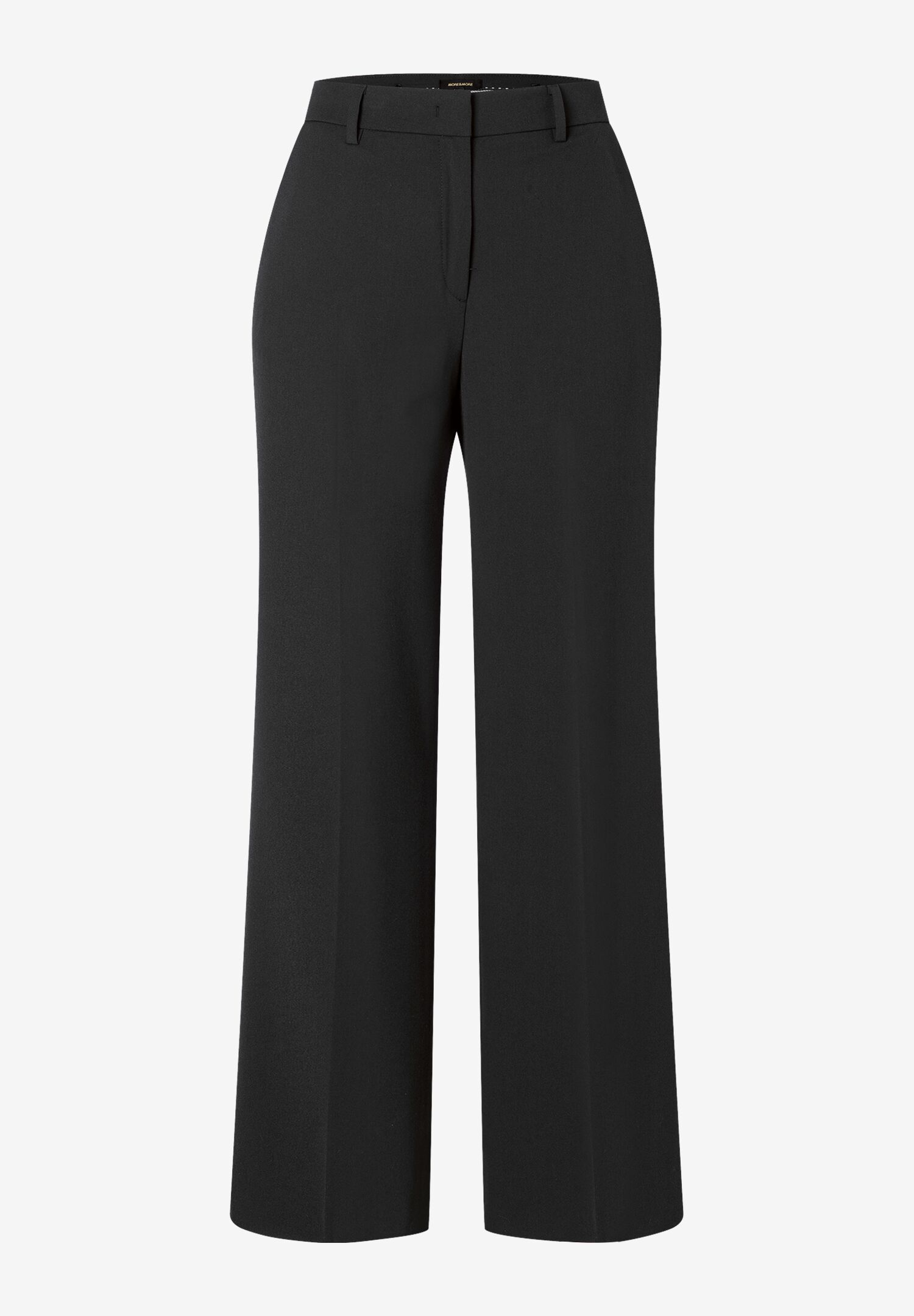 Schwarze Stretch-Gabardine Hose von MORE & MORE. Schwarze Stretch-Gabardine Hose von MORE & MORE.