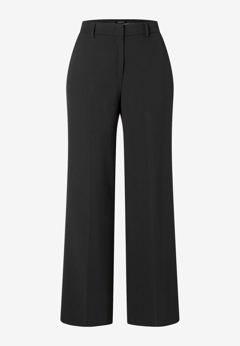 Schwarze Stretch-Gabardine Hose von MORE & MORE. Schwarze Stretch-Gabardine Hose von MORE & MORE.
