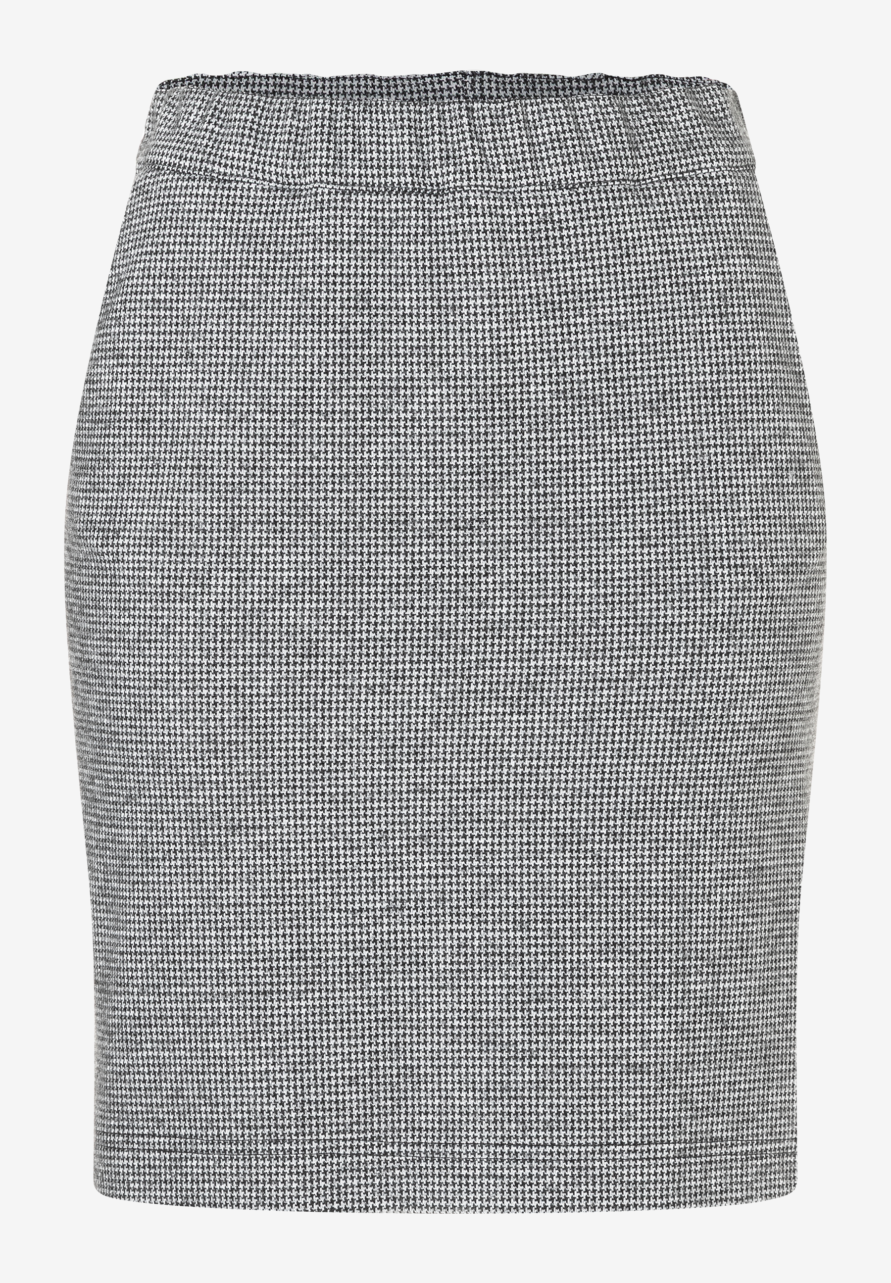 Ein MORE & MORE Rock mit Jersey-Struktur und Hahnentrittmuster. Angenehmer Tragekomfort dank Stretch. Ein MORE & MORE Rock mit Jersey-Struktur und Hahnentrittmuster. Angenehmer Tragekomfort dank Stretch.