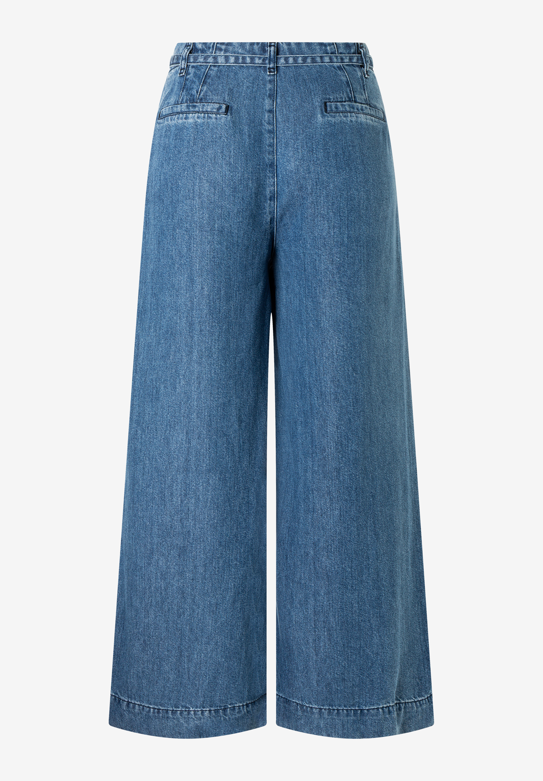 MORE & MORE Denim Jeans im Wide Leg Fit. Die blaue Culotte ist aus angenehm weichem und hautfreundlichem Denim gefertigt. MORE & MORE Denim Jeans im Wide Leg Fit. Die blaue Culotte ist aus angenehm weichem und hautfreundlichem Denim gefertigt.