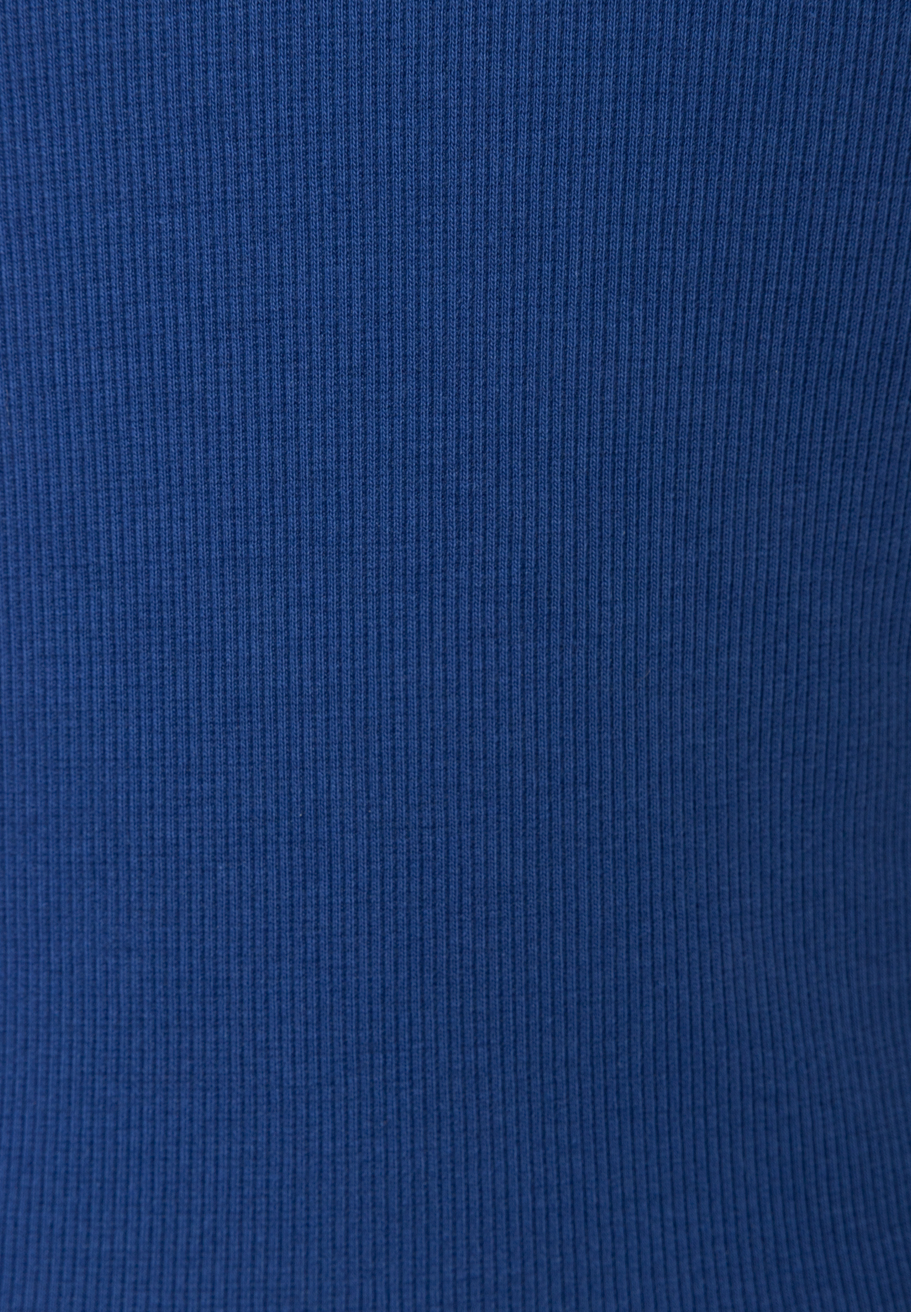 MORE & MORE geripptes, elastisches T-Shirt-Top in Tiefblau, hautfreundlich und komfortabel. MORE & MORE geripptes, elastisches T-Shirt-Top in Tiefblau, hautfreundlich und komfortabel.