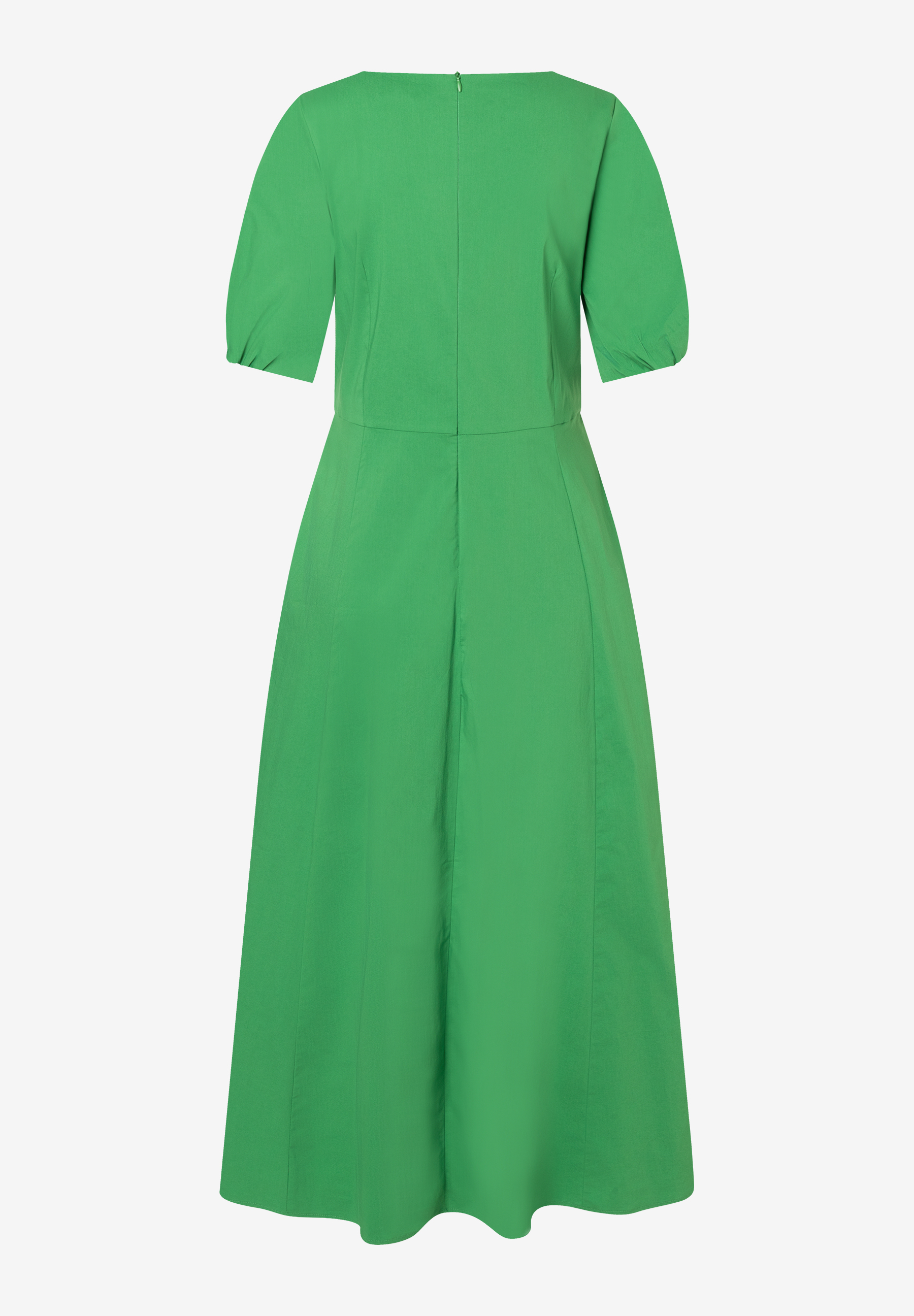 Ein grünes Kleid von MORE & MORE mit kurzen Ärmeln und Popeline-Material. Ein grünes Kleid von MORE & MORE mit kurzen Ärmeln und Popeline-Material.