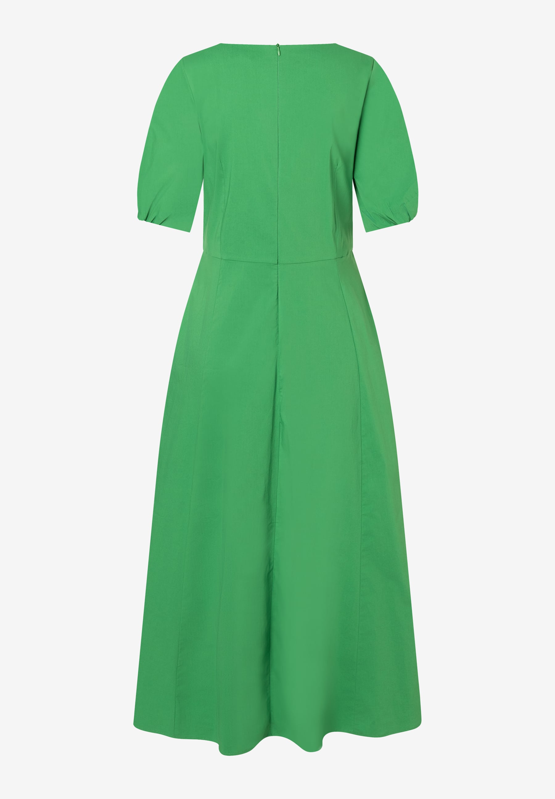 Ein grünes Kleid von MORE & MORE mit kurzen Ärmeln und Popeline-Material. Ein grünes Kleid von MORE & MORE mit kurzen Ärmeln und Popeline-Material.