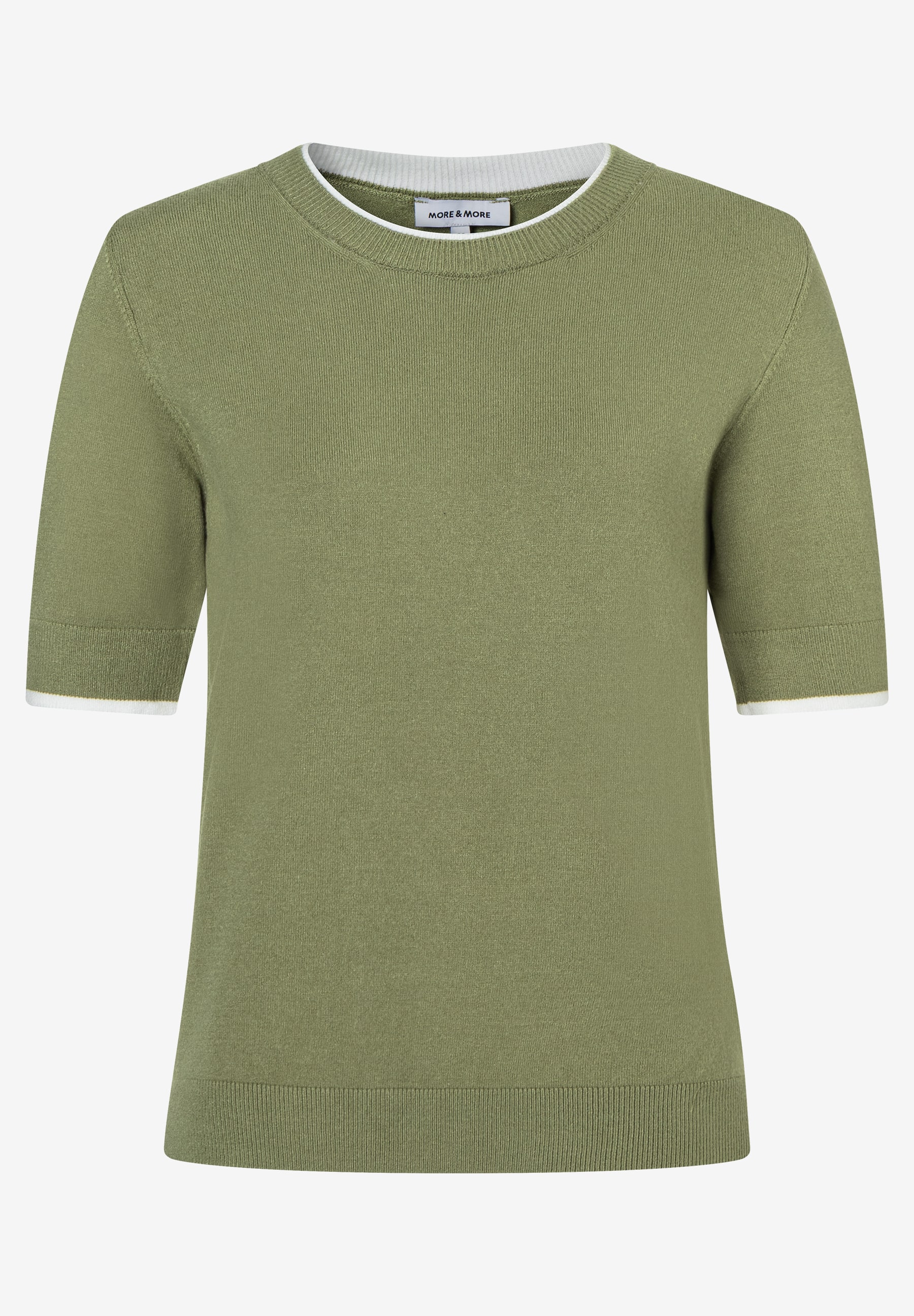 Kurzarm-Pullover, Feinstrick