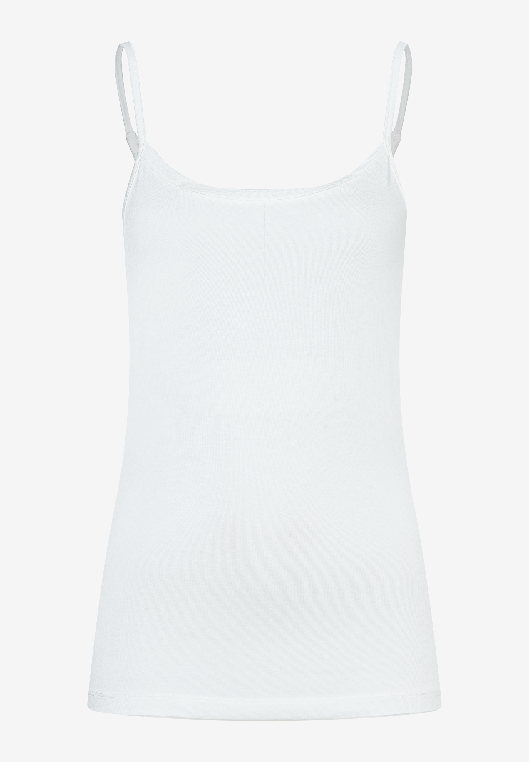 Ein weißes Trägertop von MORE & MORE, schlicht und ärmellos.
