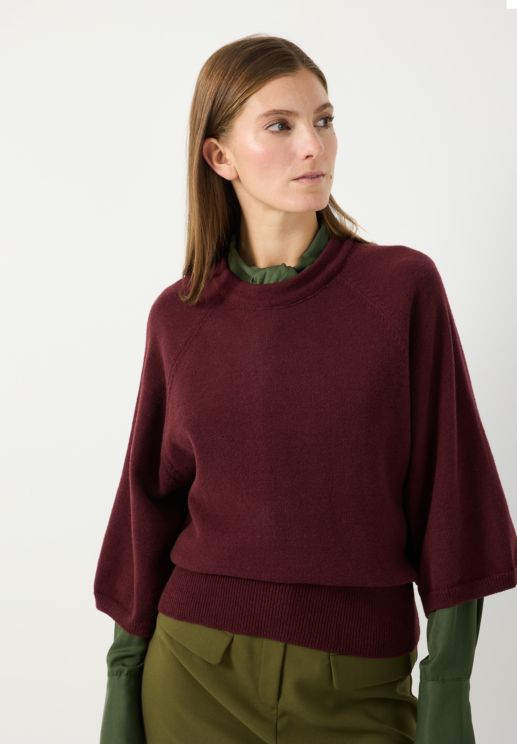 Pullover mit weiten Ärmeln