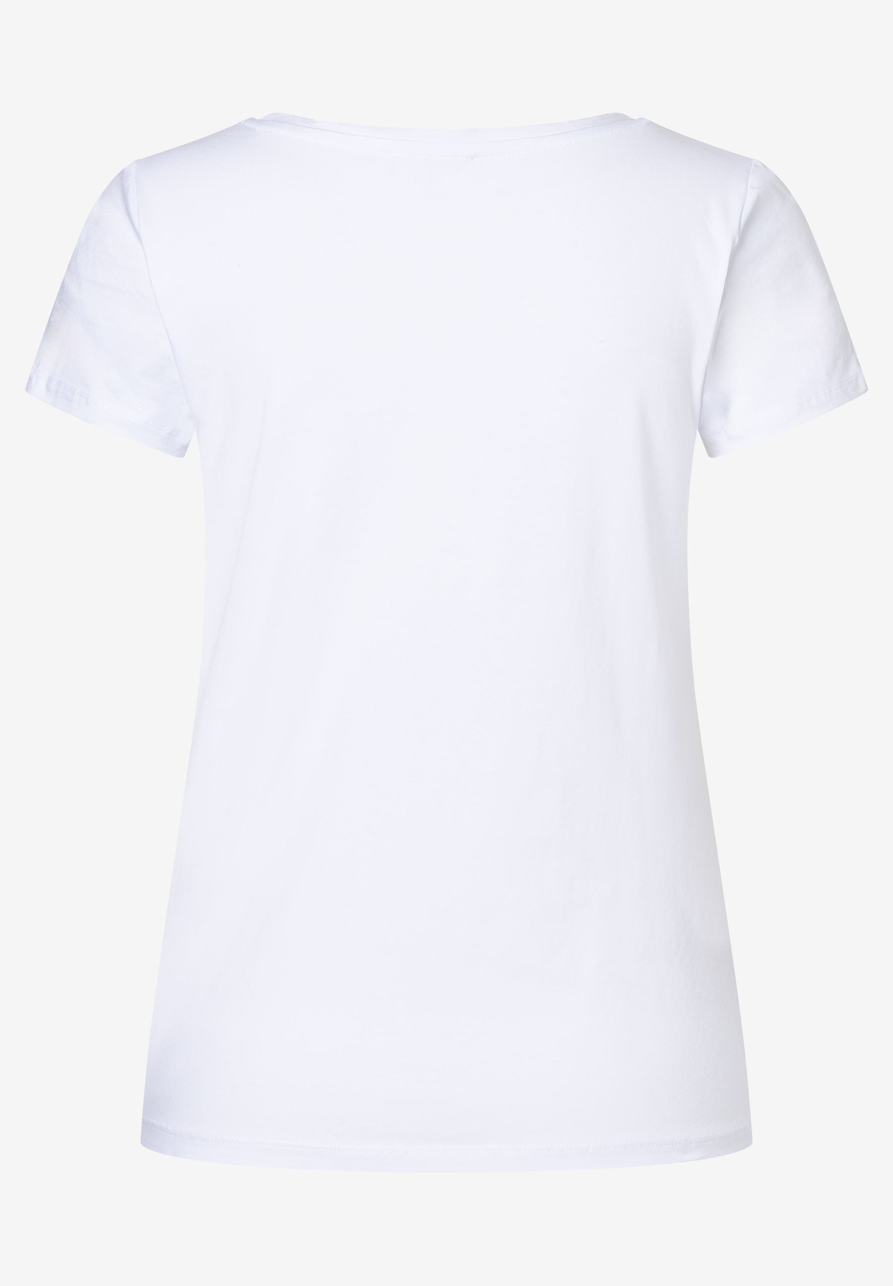 Ein weißes MORE & MORE T-Shirt mit kurzen Ärmeln und Jersey-Material für angenehmen Tragekomfort. Ein weißes MORE & MORE T-Shirt mit kurzen Ärmeln und Jersey-Material für angenehmen Tragekomfort.