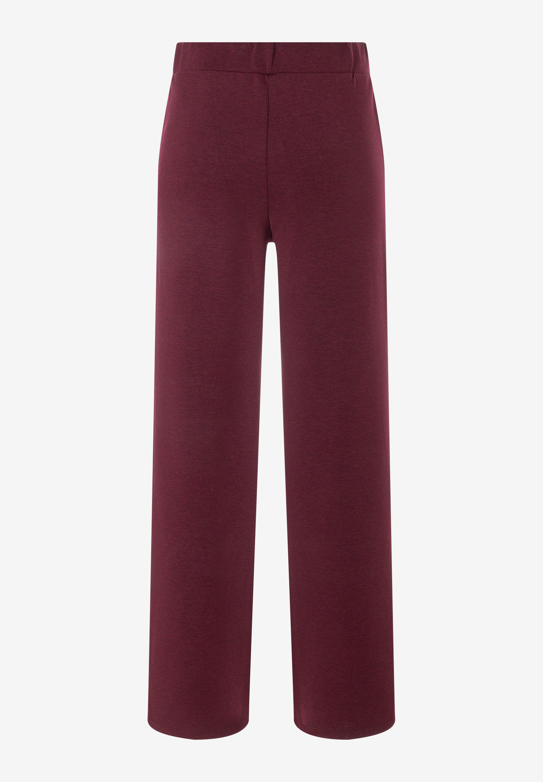 MORE & MORE Jeans aus elastischem, weichem Doubleface-Jersey in Weinrot mit weitem Bein. MORE & MORE Jeans aus elastischem, weichem Doubleface-Jersey in Weinrot mit weitem Bein.