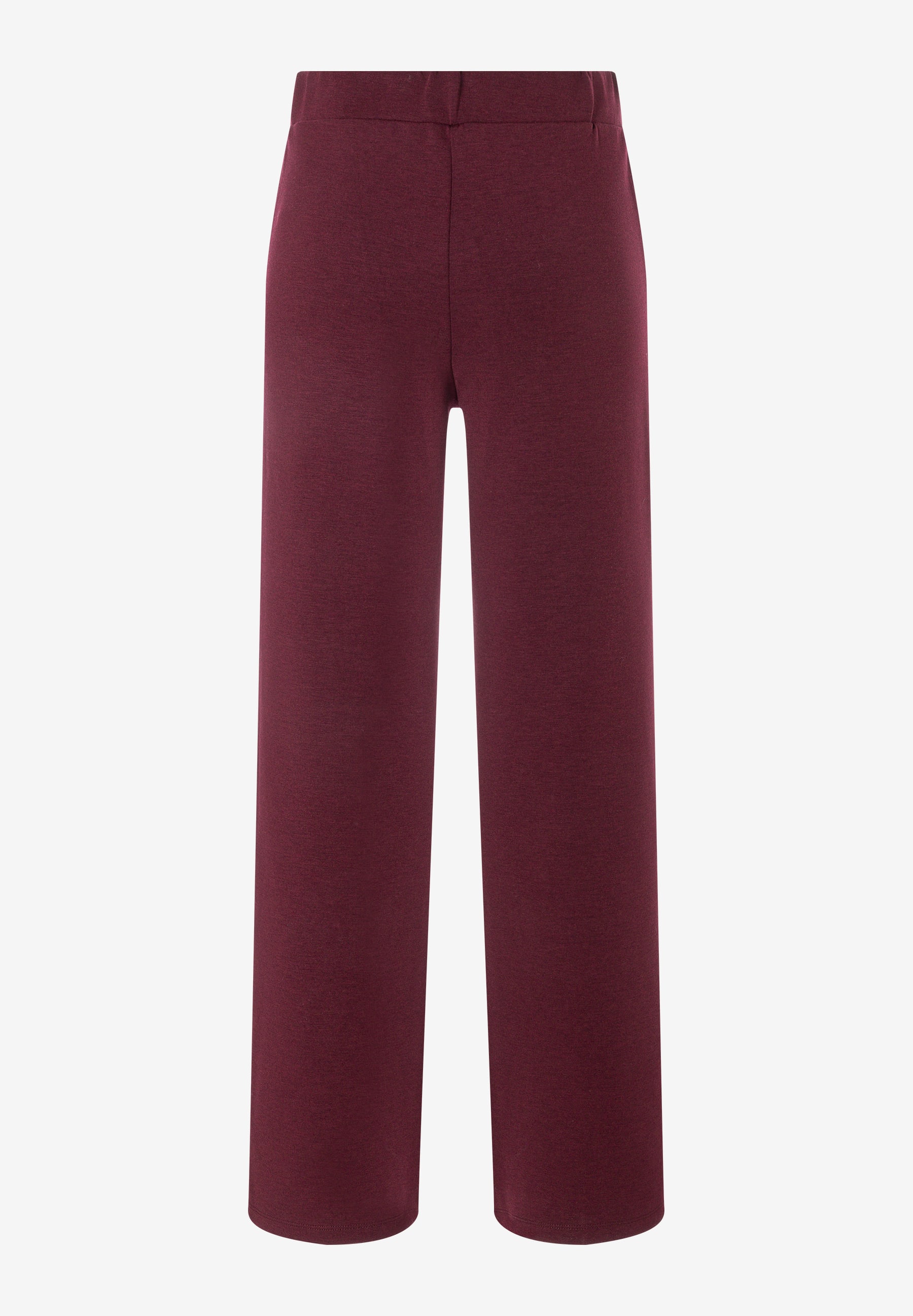 MORE & MORE Jeans aus elastischem, weichem Doubleface-Jersey in Weinrot mit weitem Bein. MORE & MORE Jeans aus elastischem, weichem Doubleface-Jersey in Weinrot mit weitem Bein.