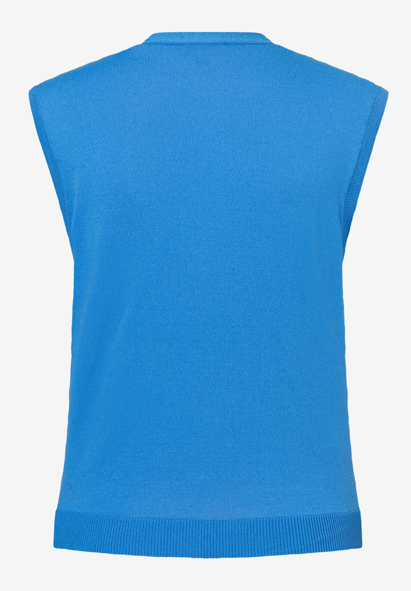 MORE & MORE Feinstrick-Pullover in leuchtendem Blau, hinten, angenehm auf der Haut, elastisch und hautfreundlich. MORE & MORE Feinstrick-Pullover in leuchtendem Blau, hinten, angenehm auf der Haut, elastisch und hautfreundlich.