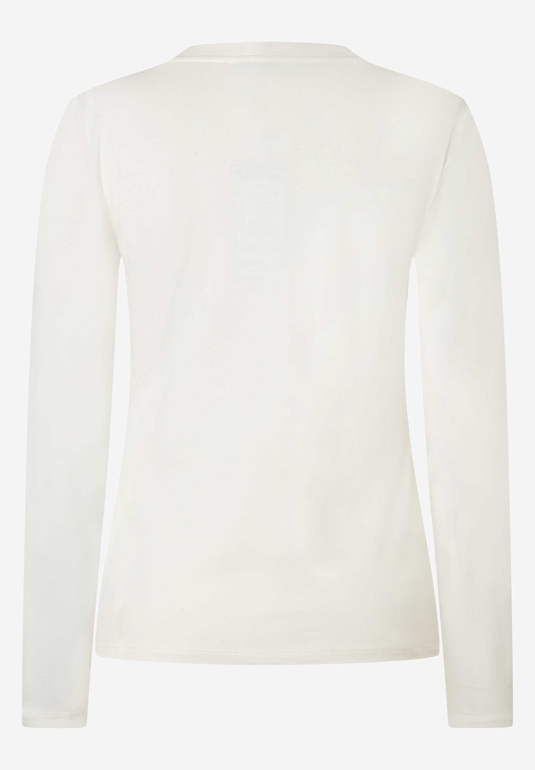 MORE & MORE Damen T-Shirt, Langarm, ausgestellt, in Weiß