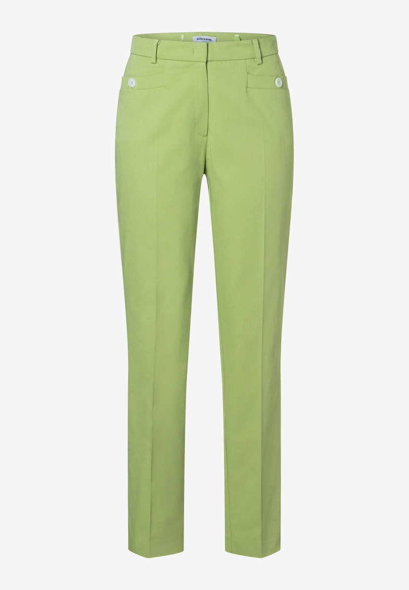 Grüne MORE & MORE Gabardine-Hose aus Baumwollmischung mit angenehmem, elastischem Tragekomfort. Grüne MORE & MORE Gabardine-Hose aus Baumwollmischung mit angenehmem, elastischem Tragekomfort.