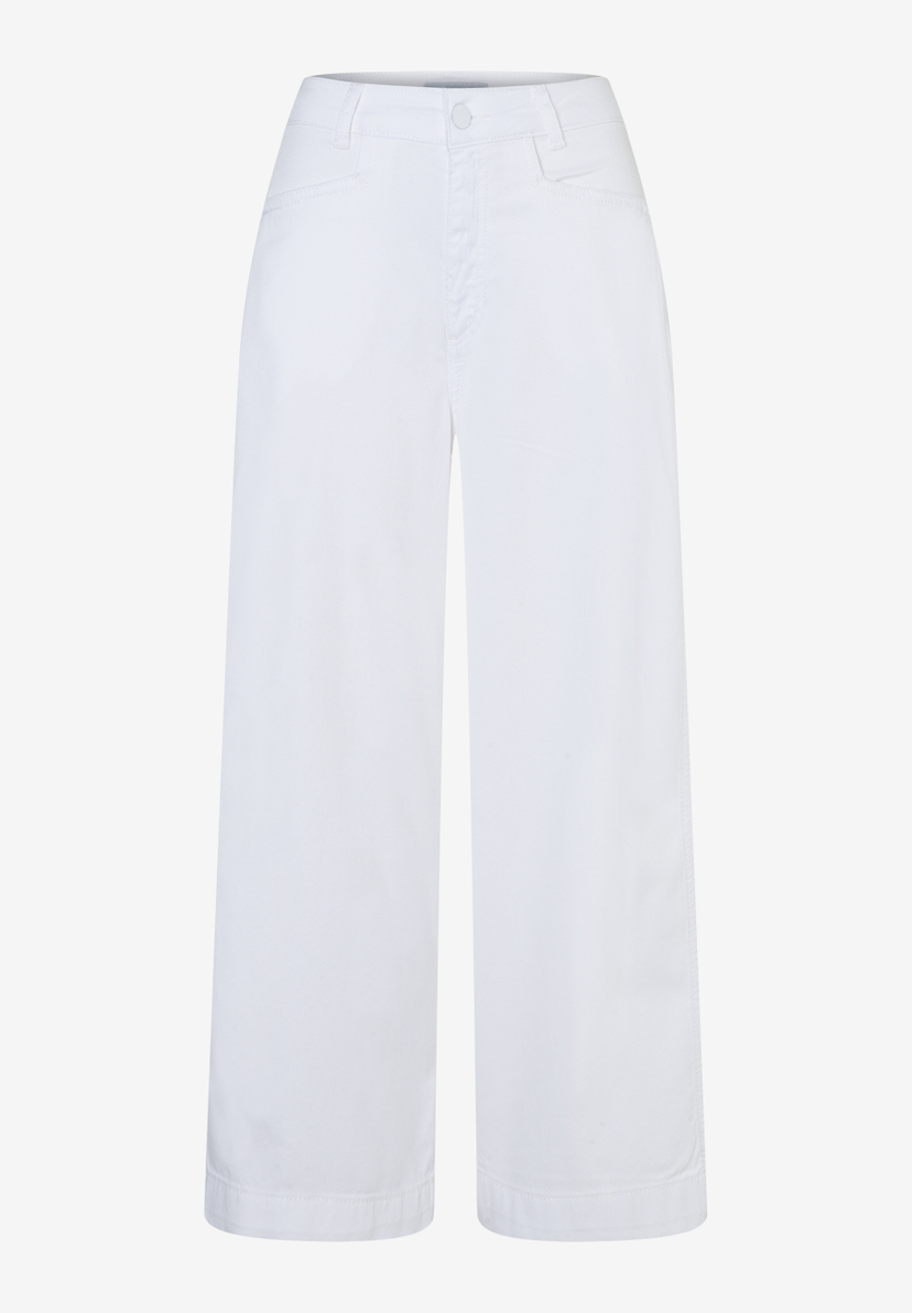 MORE & MORE weiße Culotte Jeans aus Baumwollmischung, hautfreundlich & elastisch für Tragekomfort. MORE & MORE weiße Culotte Jeans aus Baumwollmischung, hautfreundlich & elastisch für Tragekomfort.