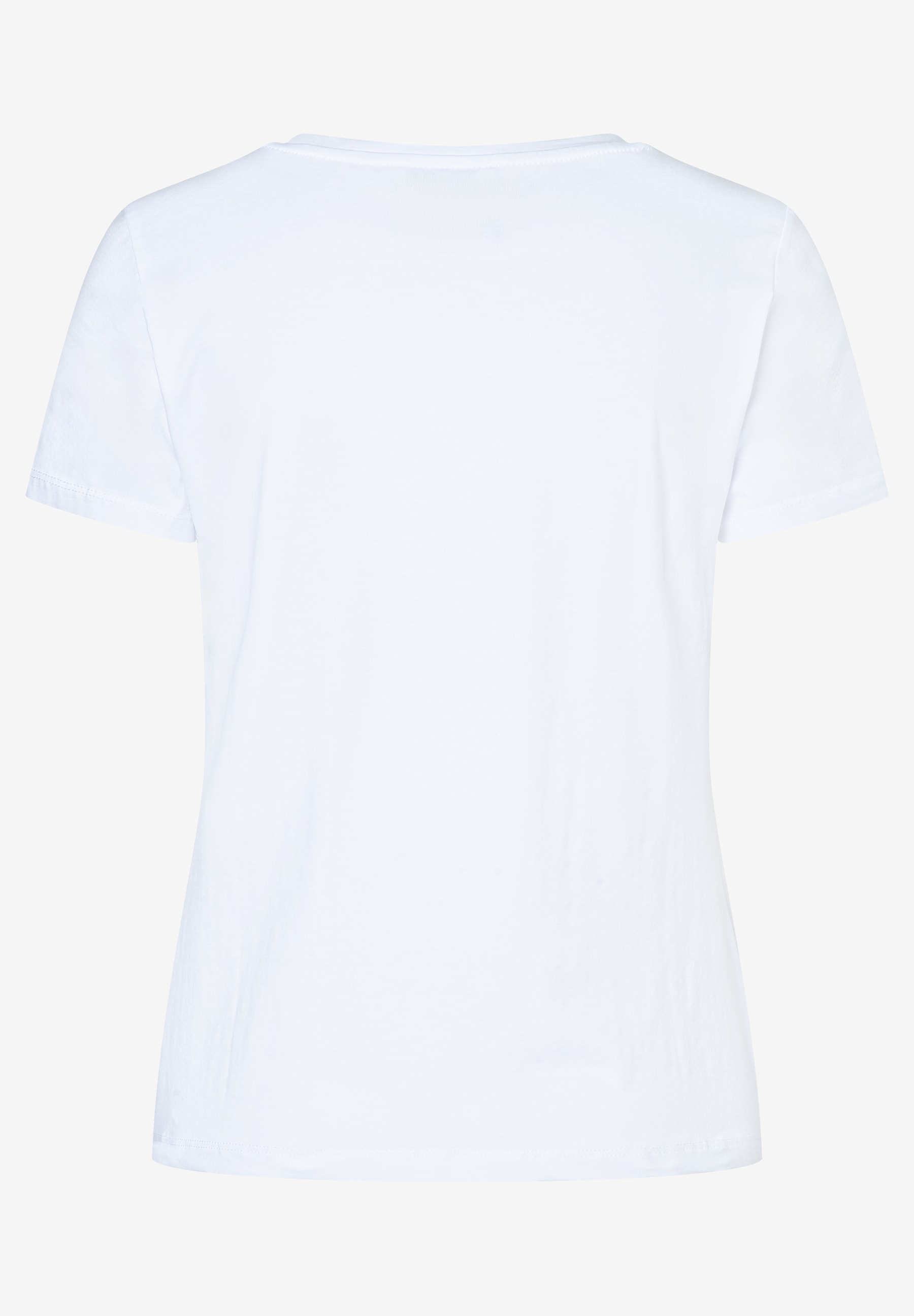 Ein weißes MORE & MORE T-Shirt aus Jersey mit kurzem Arm für Damen. Angenehmer, elastischer Tragekomfort. Ein weißes MORE & MORE T-Shirt aus Jersey mit kurzem Arm für Damen. Angenehmer, elastischer Tragekomfort.