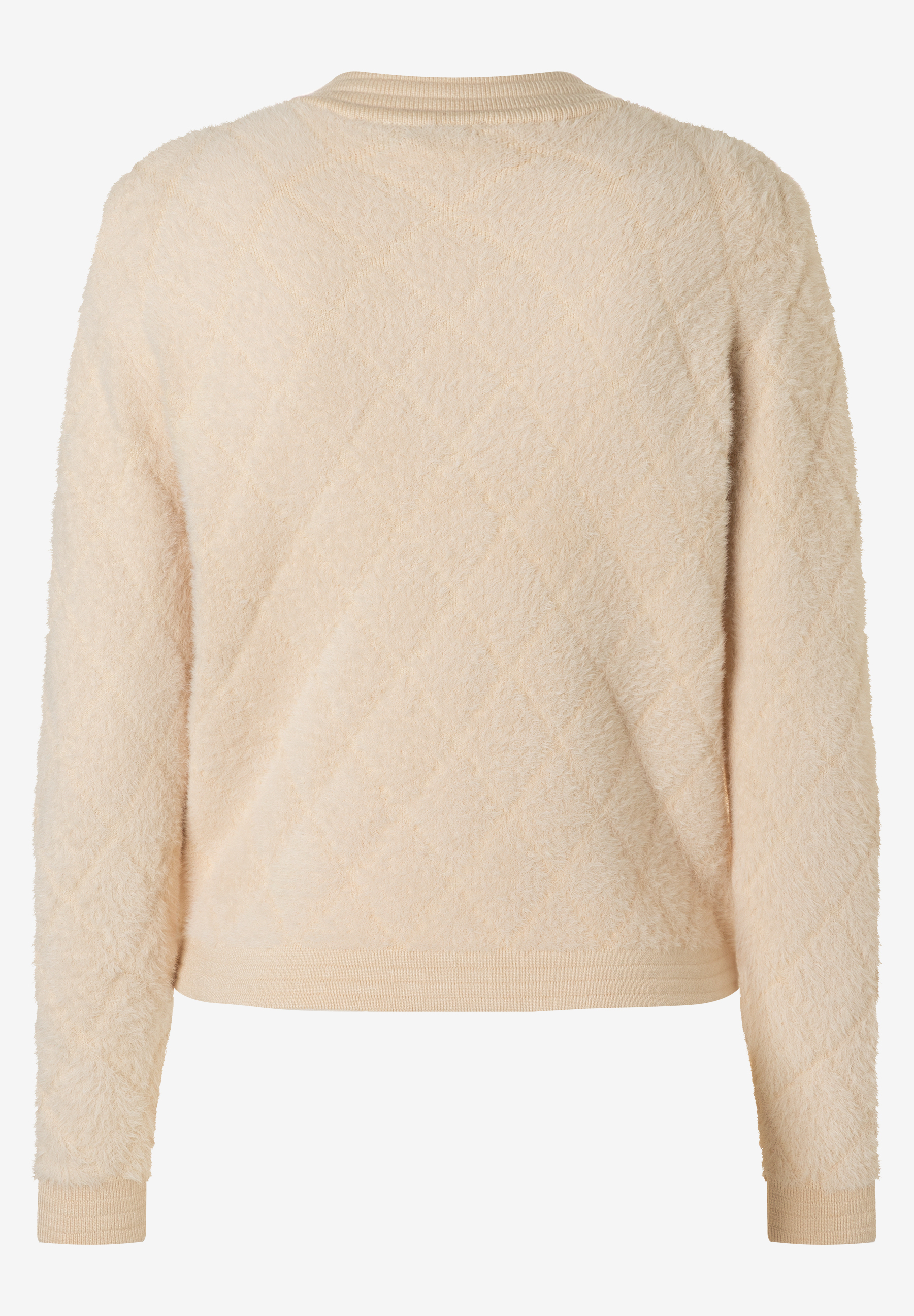 Ein MORE & MORE Oberteil/Strickware. Es hat eine flauschige Textur mit Kunstfell-Material und einen soften Griff. Ein MORE & MORE Oberteil/Strickware. Es hat eine flauschige Textur mit Kunstfell-Material und einen soften Griff.