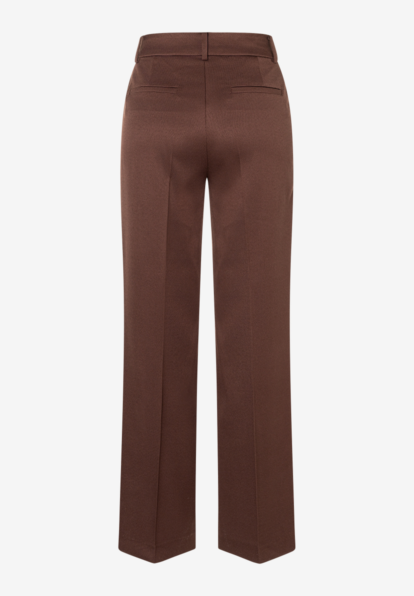MORE & MORE Damen-Hose/Jeans aus brauner Webware, elastisch, mit Gürtelschlaufen und 2 Gesäßtaschen. MORE & MORE Damen-Hose/Jeans aus brauner Webware, elastisch, mit Gürtelschlaufen und 2 Gesäßtaschen.
