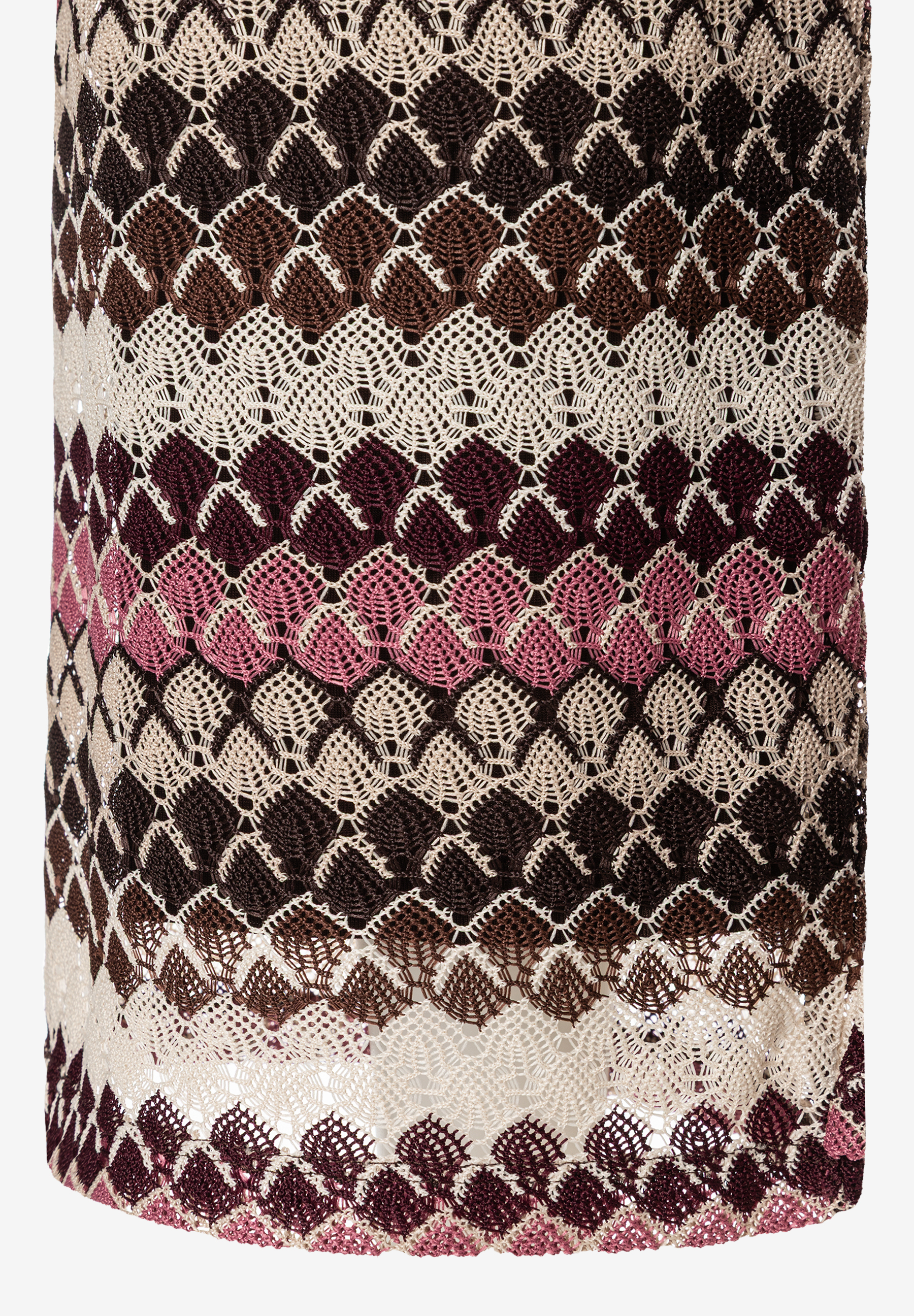 MORE & MORE Jeans aus Strukturjersey, braun, beige, pink und bordeaux gemustert mit angenehmem Tragekomfort. MORE & MORE Jeans aus Strukturjersey, braun, beige, pink und bordeaux gemustert mit angenehmem Tragekomfort.
