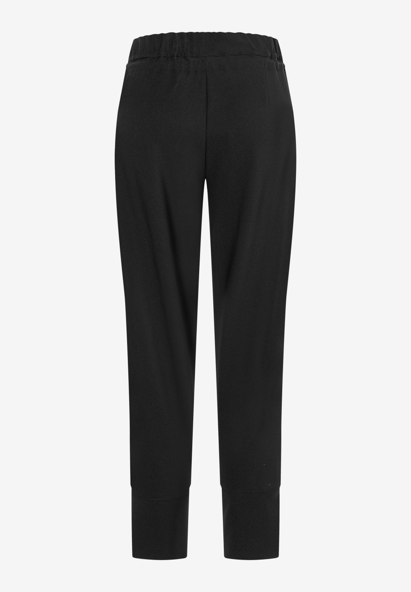 Schwarze MORE & MORE Hose/Jeans mit elastischem Bund und geradem Bein. Schwarze MORE & MORE Hose/Jeans mit elastischem Bund und geradem Bein.