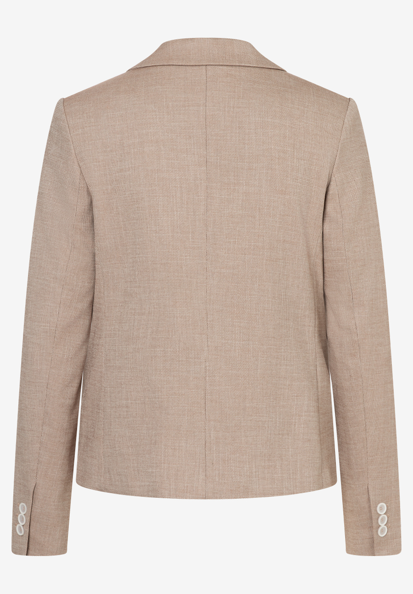Rückenansicht eines MORE & MORE Blazers. Webware mit angenehmem Tragekomfort. Ärmel mit Knöpfen. Rückenansicht eines MORE & MORE Blazers. Webware mit angenehmem Tragekomfort. Ärmel mit Knöpfen.