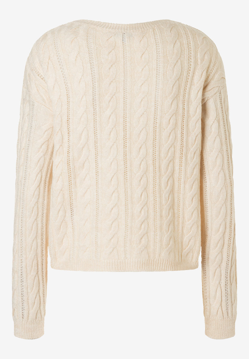 Ein MORE & MORE Oberteil mit Zopfstrick und angenehmem Tragekomfort. Ein MORE & MORE Oberteil mit Zopfstrick und angenehmem Tragekomfort.