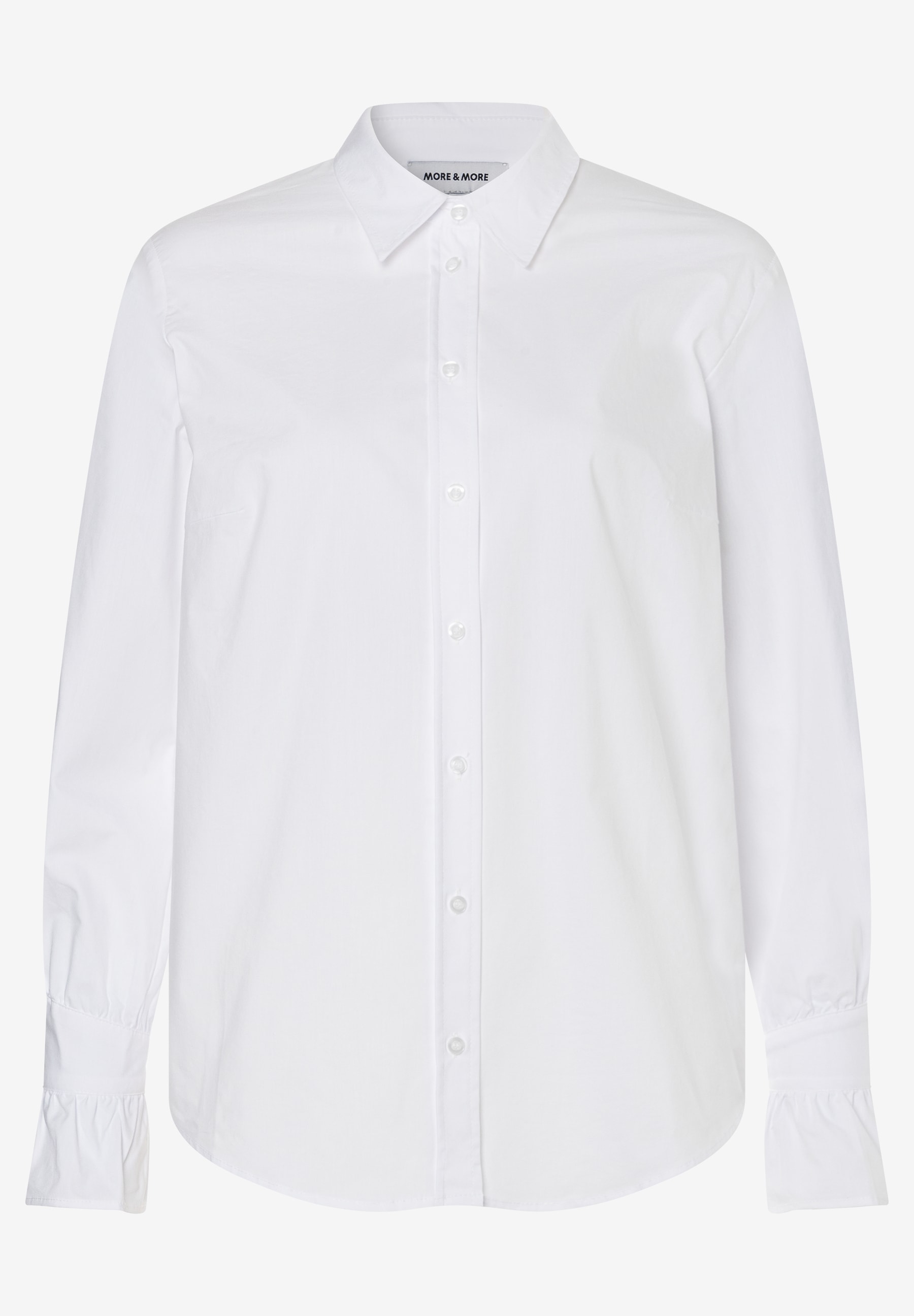 MORE & MORE Bluse mit Volant am Ärmel 61082060-0010-44