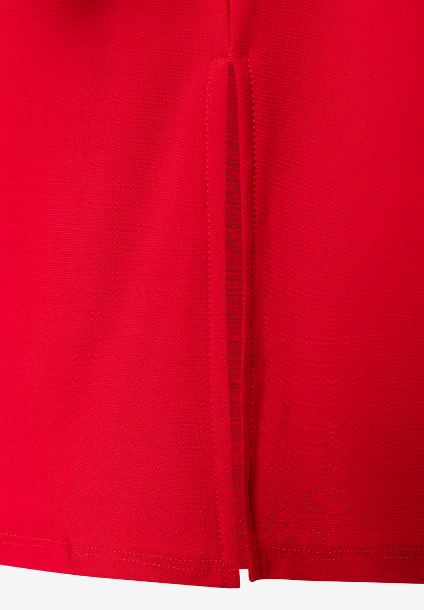 MORE & MORE Jersey-Oberteil in Rot mit Seitenschlitz. Angenehmer Tragekomfort, elastisch und knitterarm. MORE & MORE Jersey-Oberteil in Rot mit Seitenschlitz. Angenehmer Tragekomfort, elastisch und knitterarm.