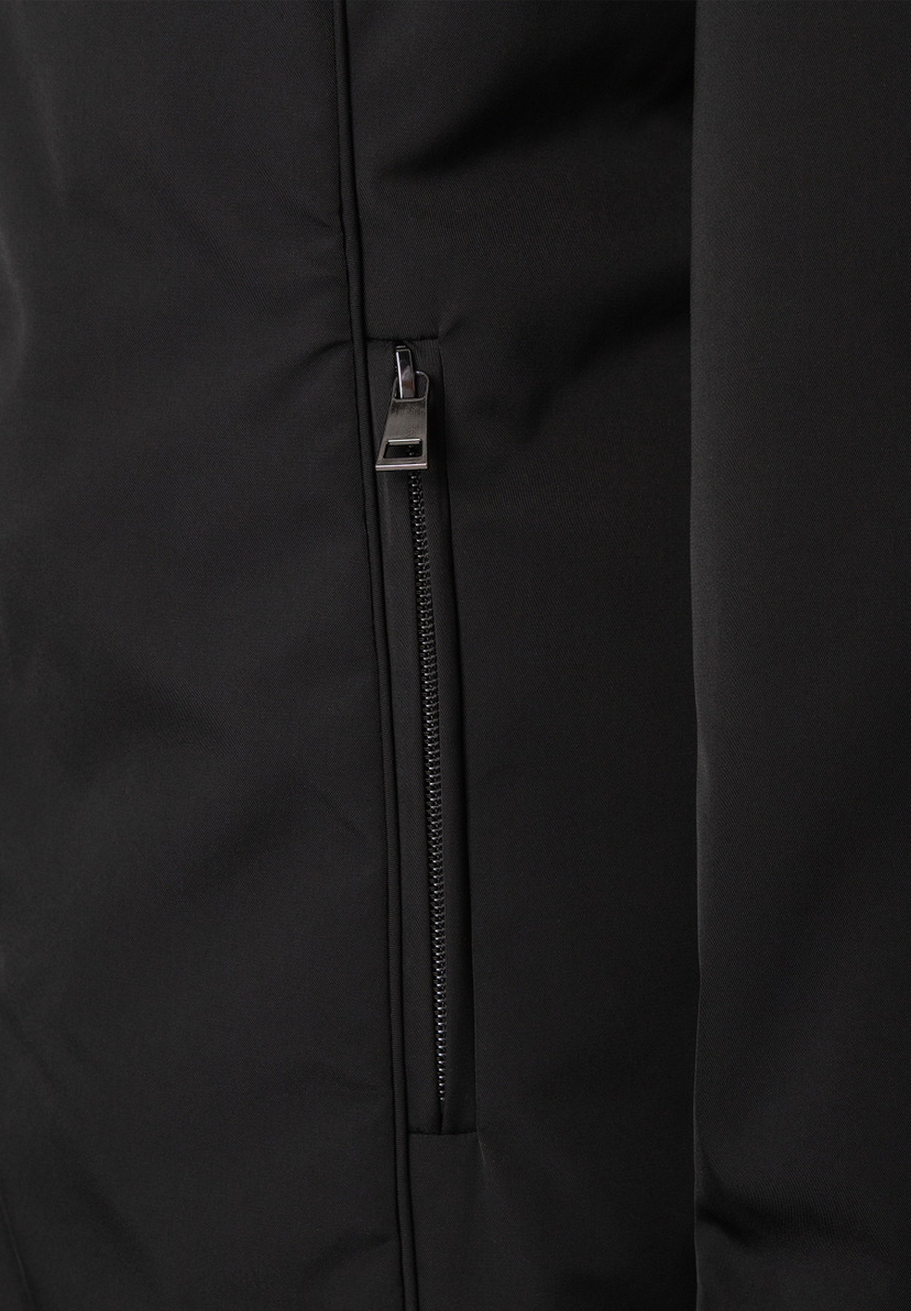 MORE & MORE schwarze Jacke/Mantel mit vertikalem Reißverschluss