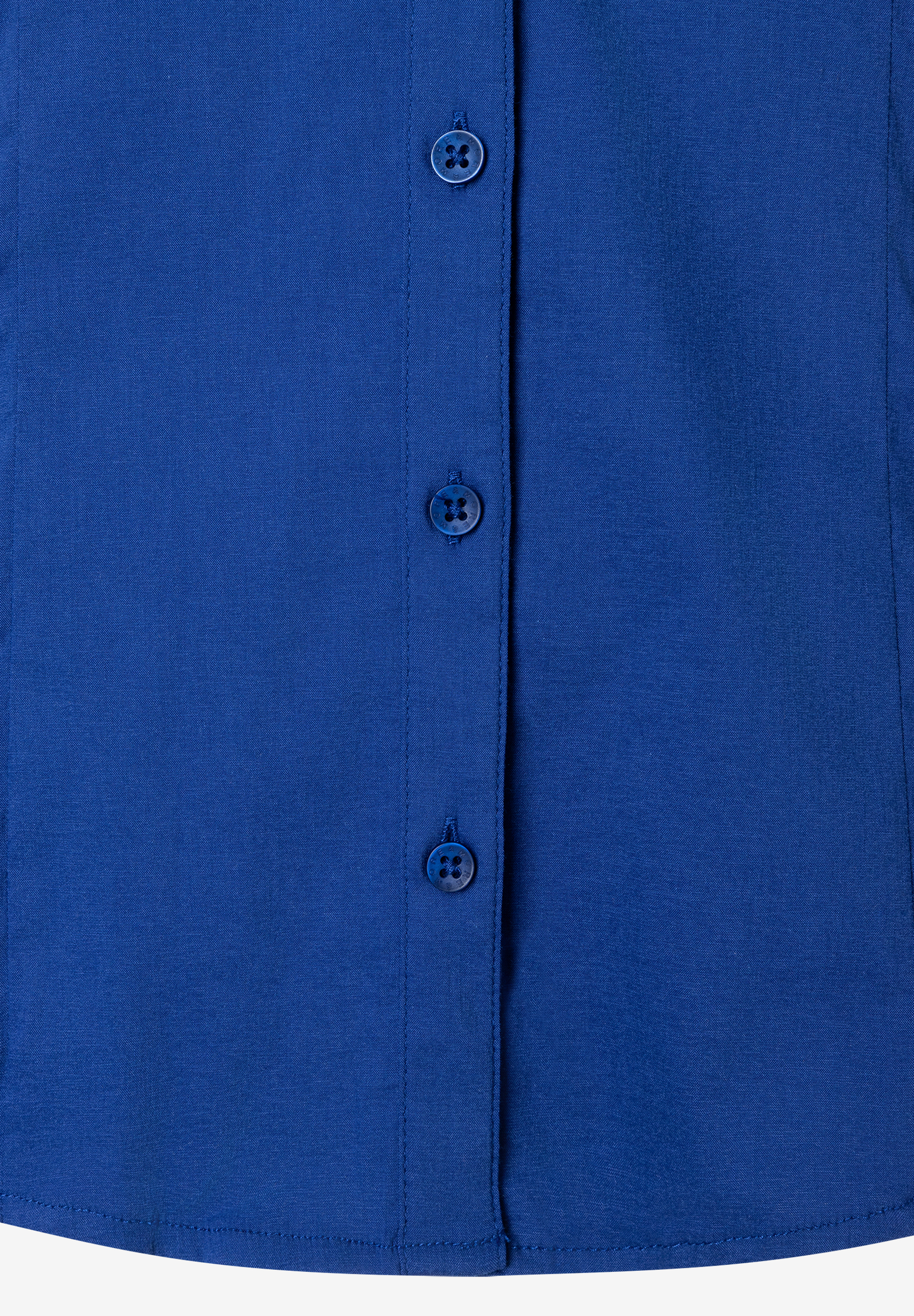 MORE & MORE Bluse aus blauer Popeline-Baumwollmischung, hautfreundlich & elastisch für hohen Tragekomfort. MORE & MORE Bluse aus blauer Popeline-Baumwollmischung, hautfreundlich & elastisch für hohen Tragekomfort.