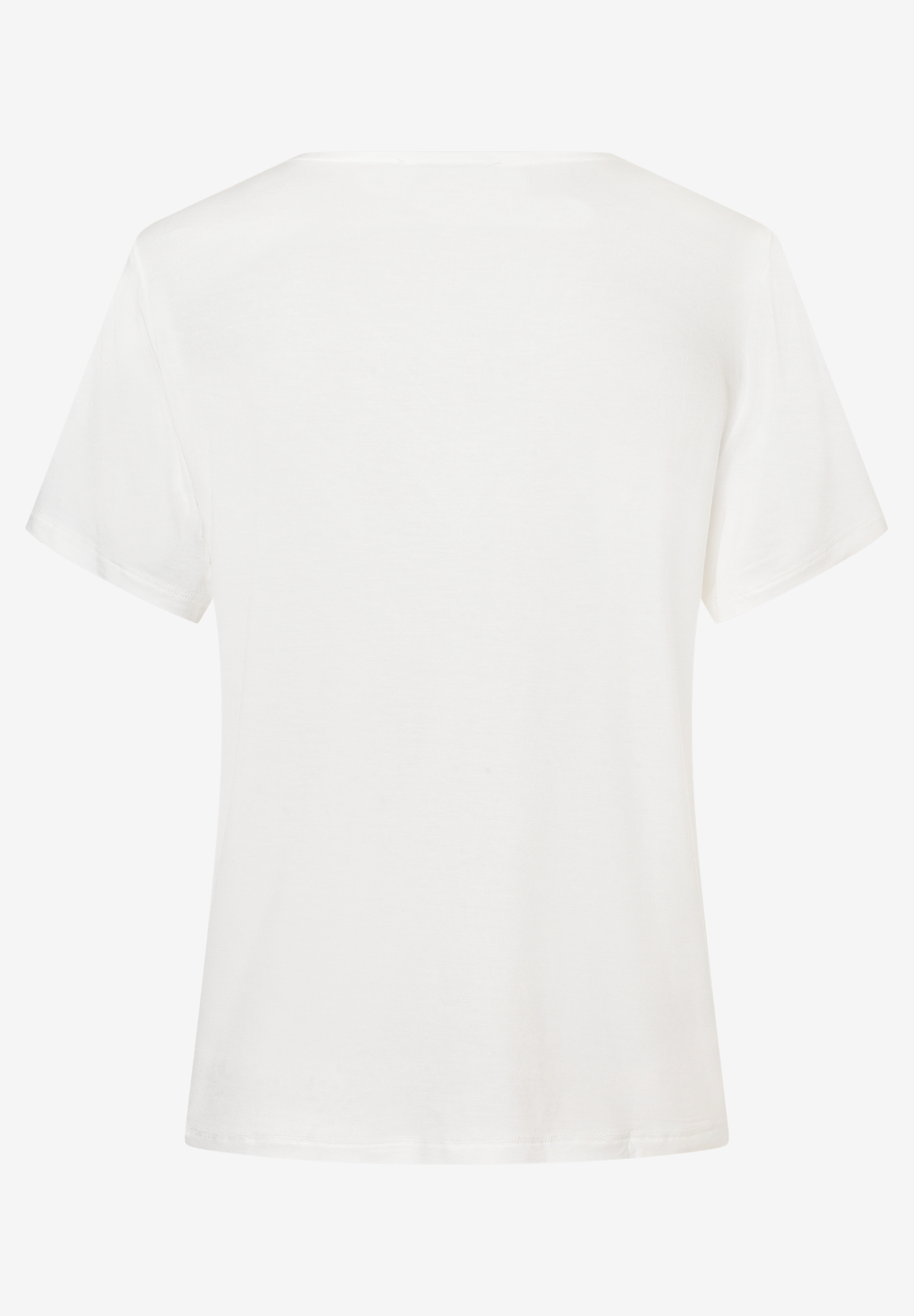 MORE & MORE Damen-Shirt aus elastischem Jersey-Material, in Weiß, Ansicht von hinten. MORE & MORE Damen-Shirt aus elastischem Jersey-Material, in Weiß, Ansicht von hinten.