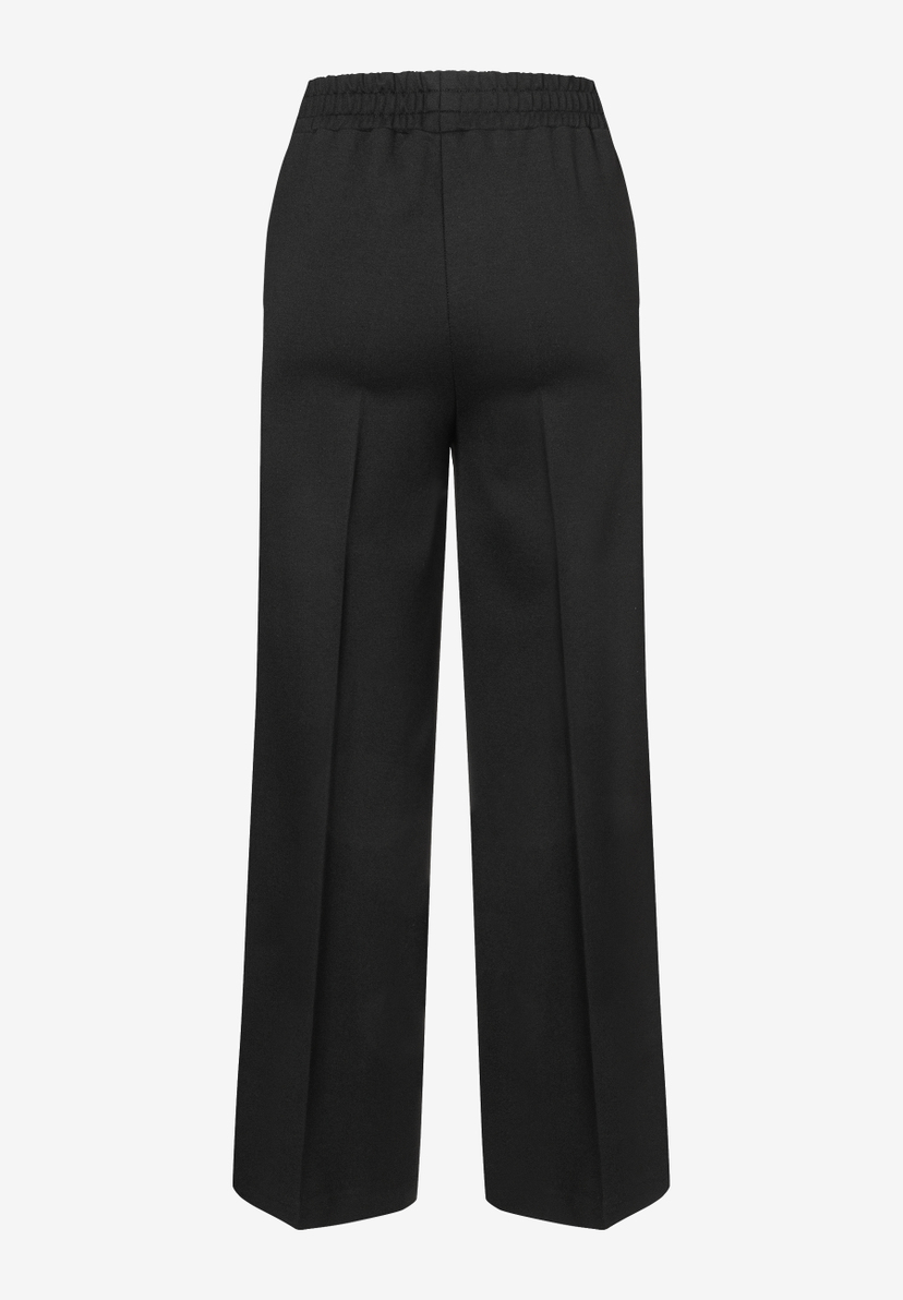 MORE & MORE schwarze Jersey-Hose, locker geschnitten, mit elastischem Bund für hohen Tragekomfort. MORE & MORE schwarze Jersey-Hose, locker geschnitten, mit elastischem Bund für hohen Tragekomfort.