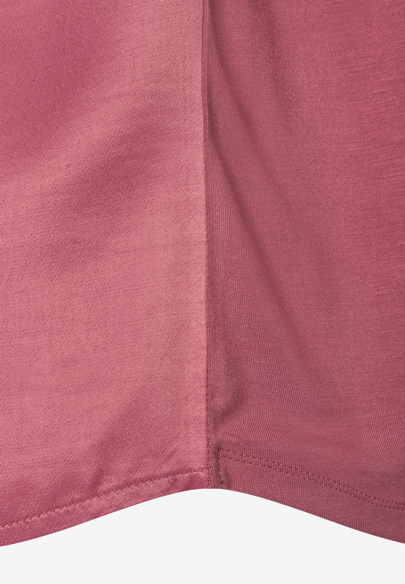 MORE & MORE T-Shirt/Top aus Satin und Jersey im Materialmix für angenehmen Tragekomfort, elastisch, hautfreundlich MORE & MORE T-Shirt/Top aus Satin und Jersey im Materialmix für angenehmen Tragekomfort, elastisch, hautfreundlich