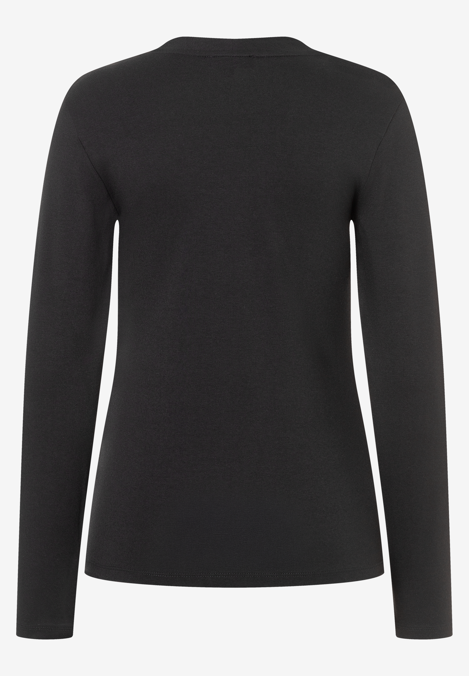 Ein schwarzes MORE & MORE Jersey-Oberteil mit langen Ärmeln. Ein schwarzes MORE & MORE Jersey-Oberteil mit langen Ärmeln.