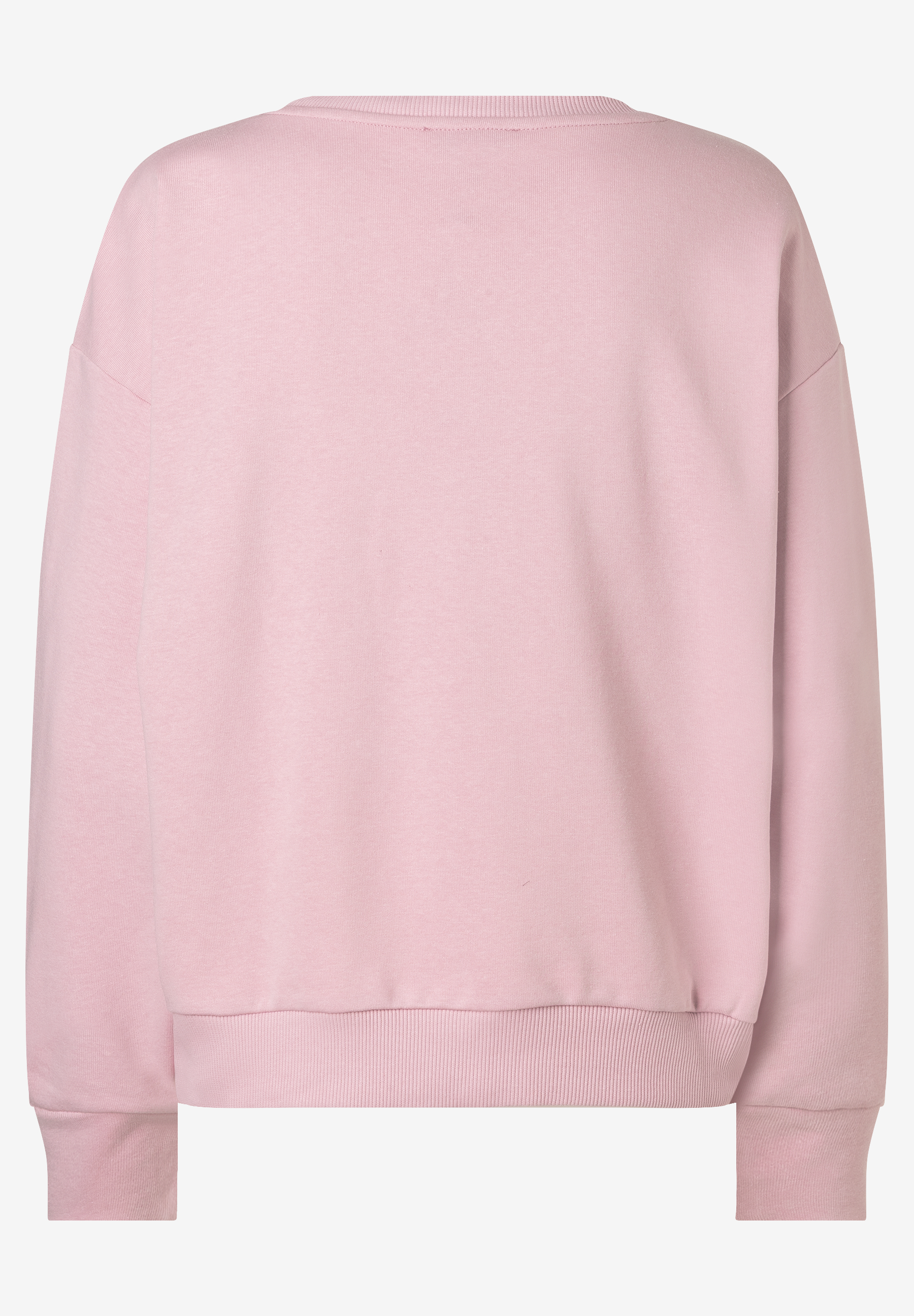 MORE & MORE Damen-Sweatshirt aus rosa Sweat-Material. Es hat lange Ärmel, einen Rundhalsausschnitt und Rippbündchen an Ärmeln und Saum. MORE & MORE Damen-Sweatshirt aus rosa Sweat-Material. Es hat lange Ärmel, einen Rundhalsausschnitt und Rippbündchen an Ärmeln und Saum.