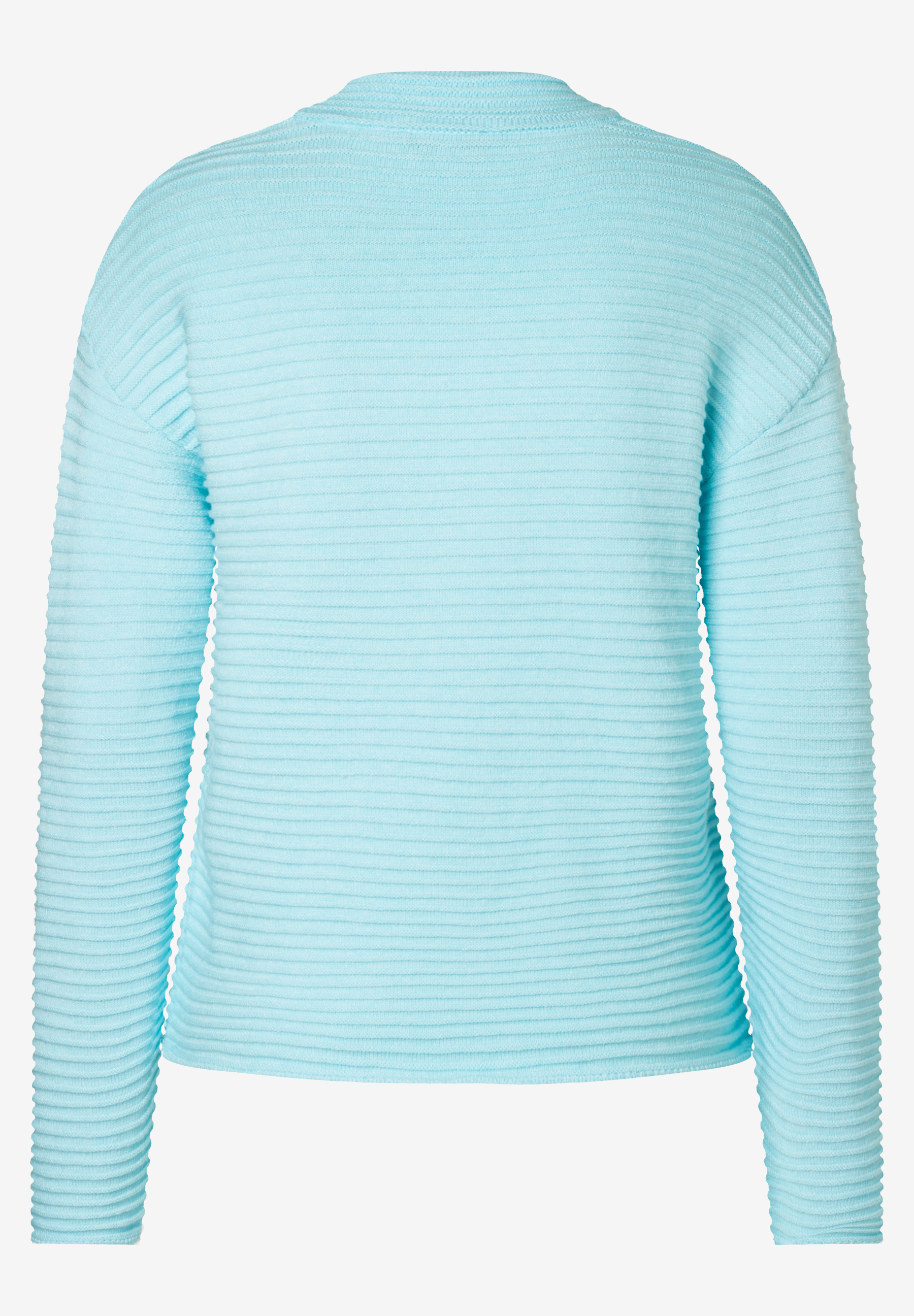 Ein hellblaues, geripptes Oberteil von MORE & MORE mit langen Ärmeln. Ein hellblaues, geripptes Oberteil von MORE & MORE mit langen Ärmeln.
