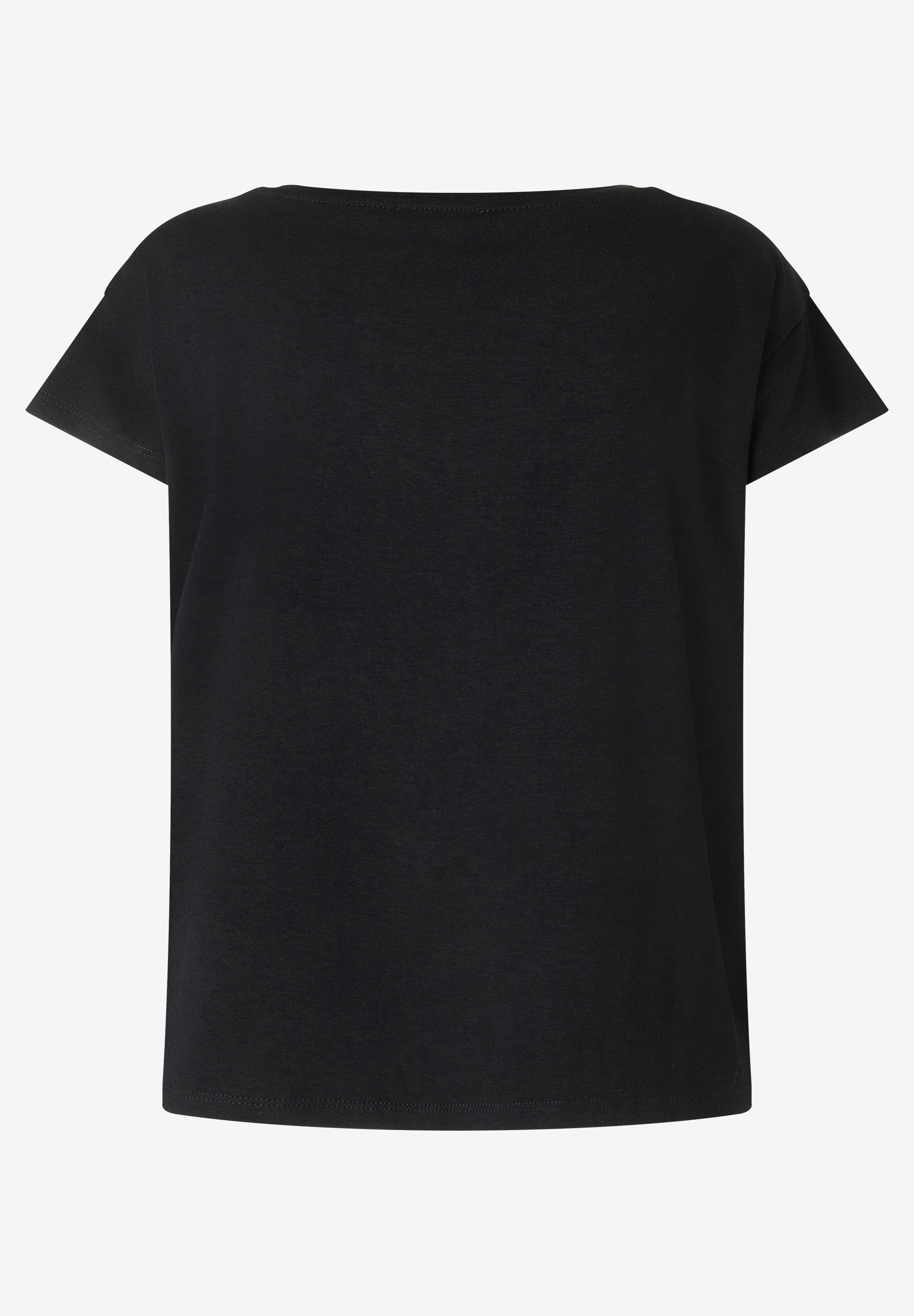 MORE & MORE T-Shirt aus elastischem, hautfreundlichem Jersey in Schwarz. Klassisches, bequemes Oberteil. MORE & MORE T-Shirt aus elastischem, hautfreundlichem Jersey in Schwarz. Klassisches, bequemes Oberteil.