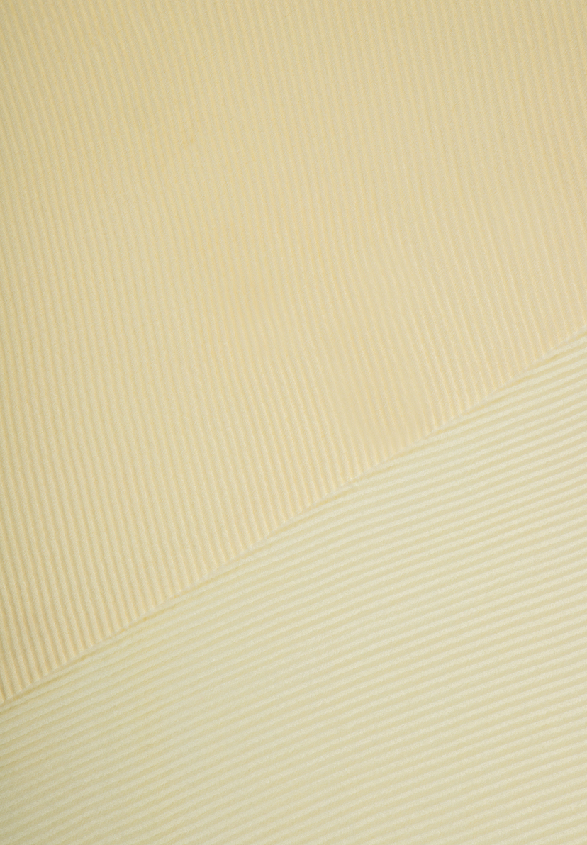 Ein beiger MORE & MORE Stoff mit feiner, paralleler Rippenstruktur. Ein beiger MORE & MORE Stoff mit feiner, paralleler Rippenstruktur.
