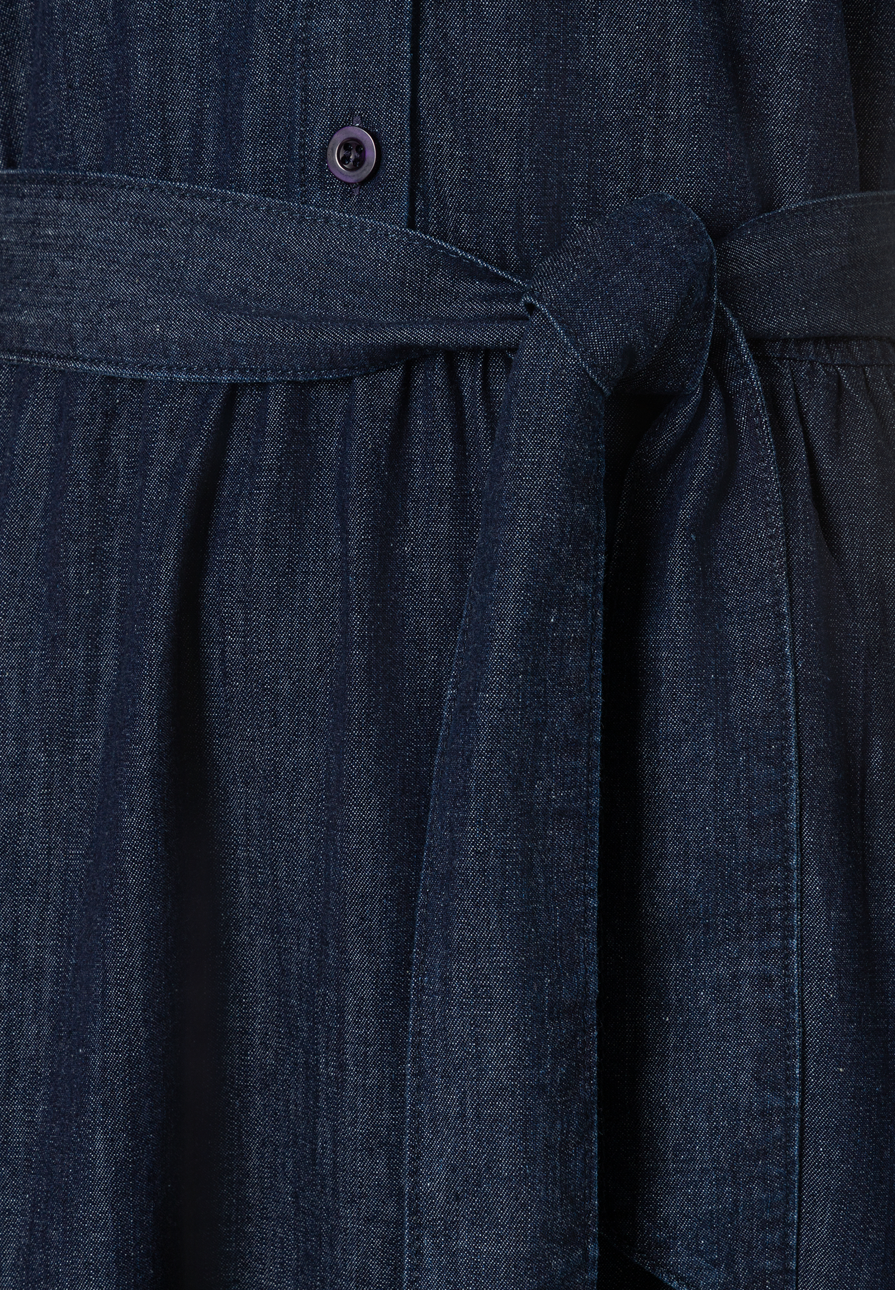 MORE & MORE Damen-Denim-Kleid mit Bindegürtel und Knopf, bequemer Tragekomfort, hautfreundlich. MORE & MORE Damen-Denim-Kleid mit Bindegürtel und Knopf, bequemer Tragekomfort, hautfreundlich.