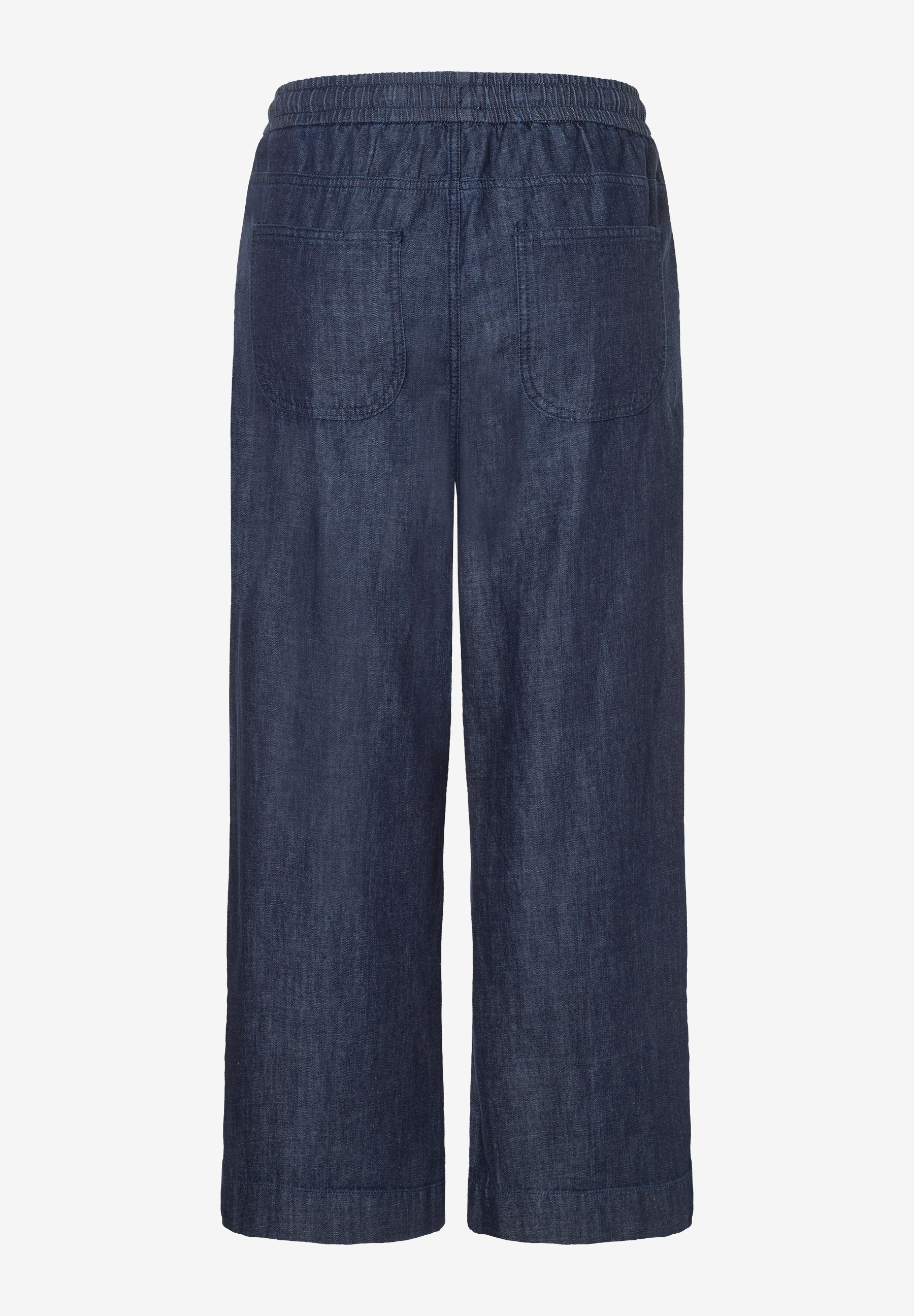 MORE & MORE Jeanshose aus Denim, mit elastischem Bund und zwei Gesäßtaschen.