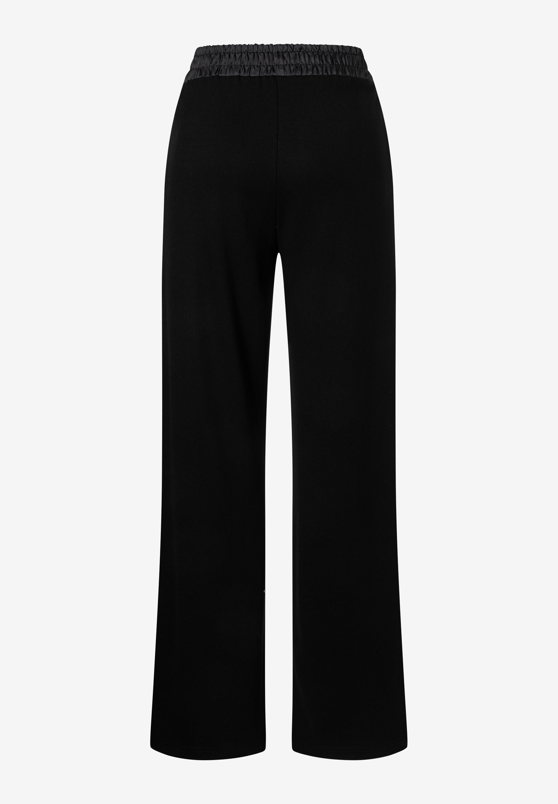 MORE & MORE schwarze Jersey-Hose, fließend und elastisch mit bequemem Gummibund. Perfekt für einen entspannten Stil. MORE & MORE schwarze Jersey-Hose, fließend und elastisch mit bequemem Gummibund. Perfekt für einen entspannten Stil.