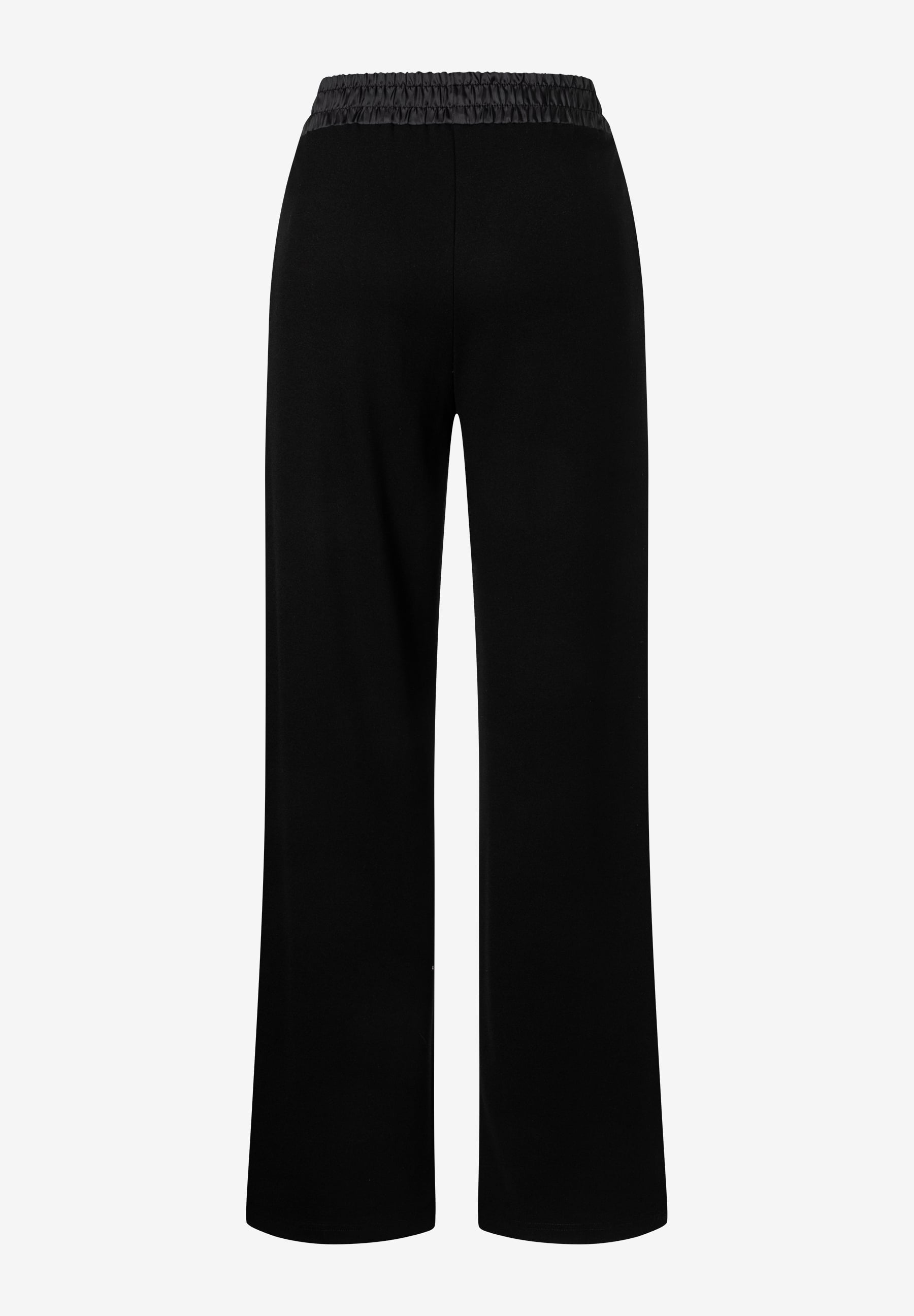 MORE & MORE schwarze Jersey-Hose, fließend und elastisch mit bequemem Gummibund. Perfekt für einen entspannten Stil. MORE & MORE schwarze Jersey-Hose, fließend und elastisch mit bequemem Gummibund. Perfekt für einen entspannten Stil.